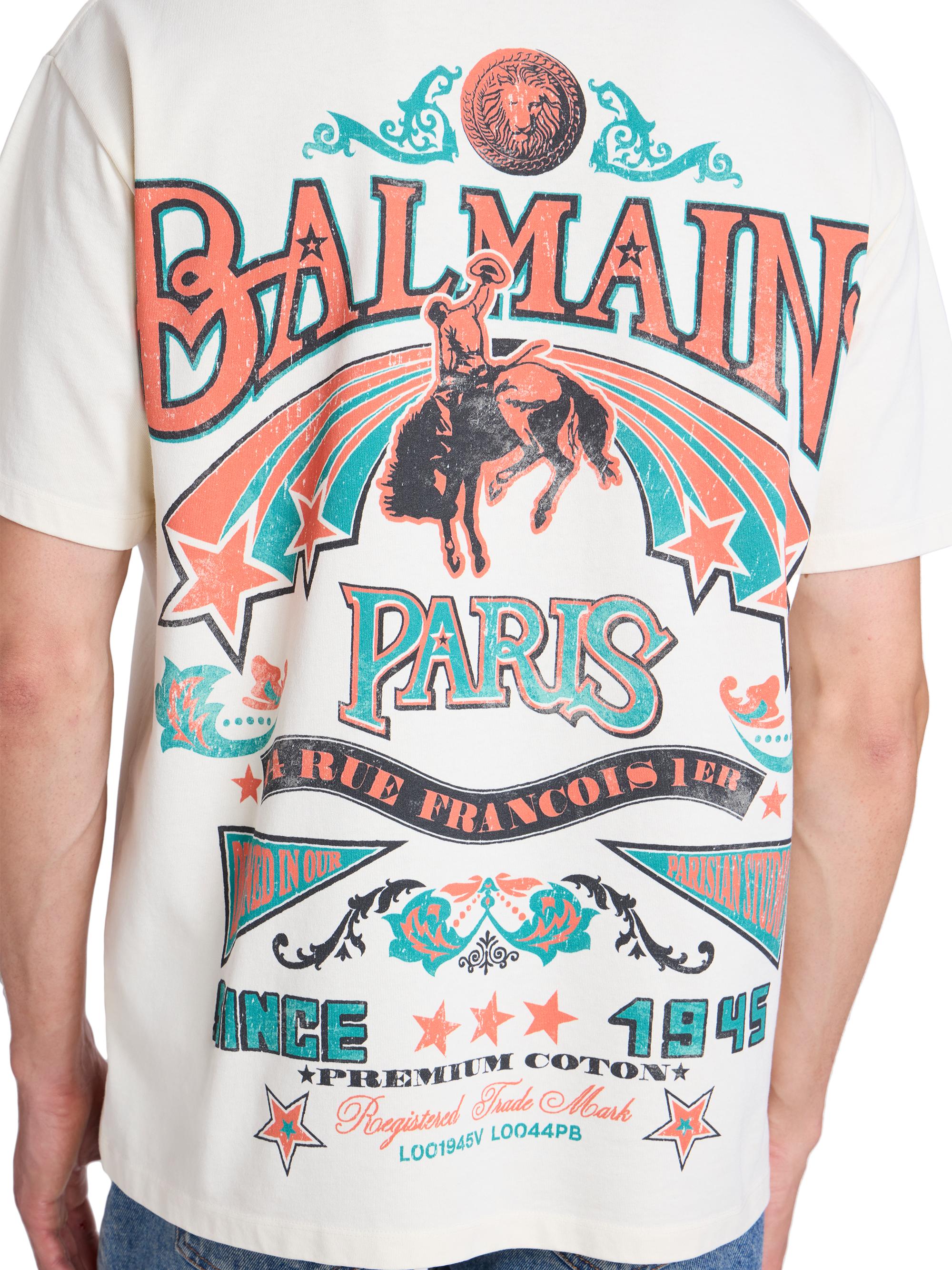 Balmain Western Crewneck T-Shirt | Saks Fifth Avenue