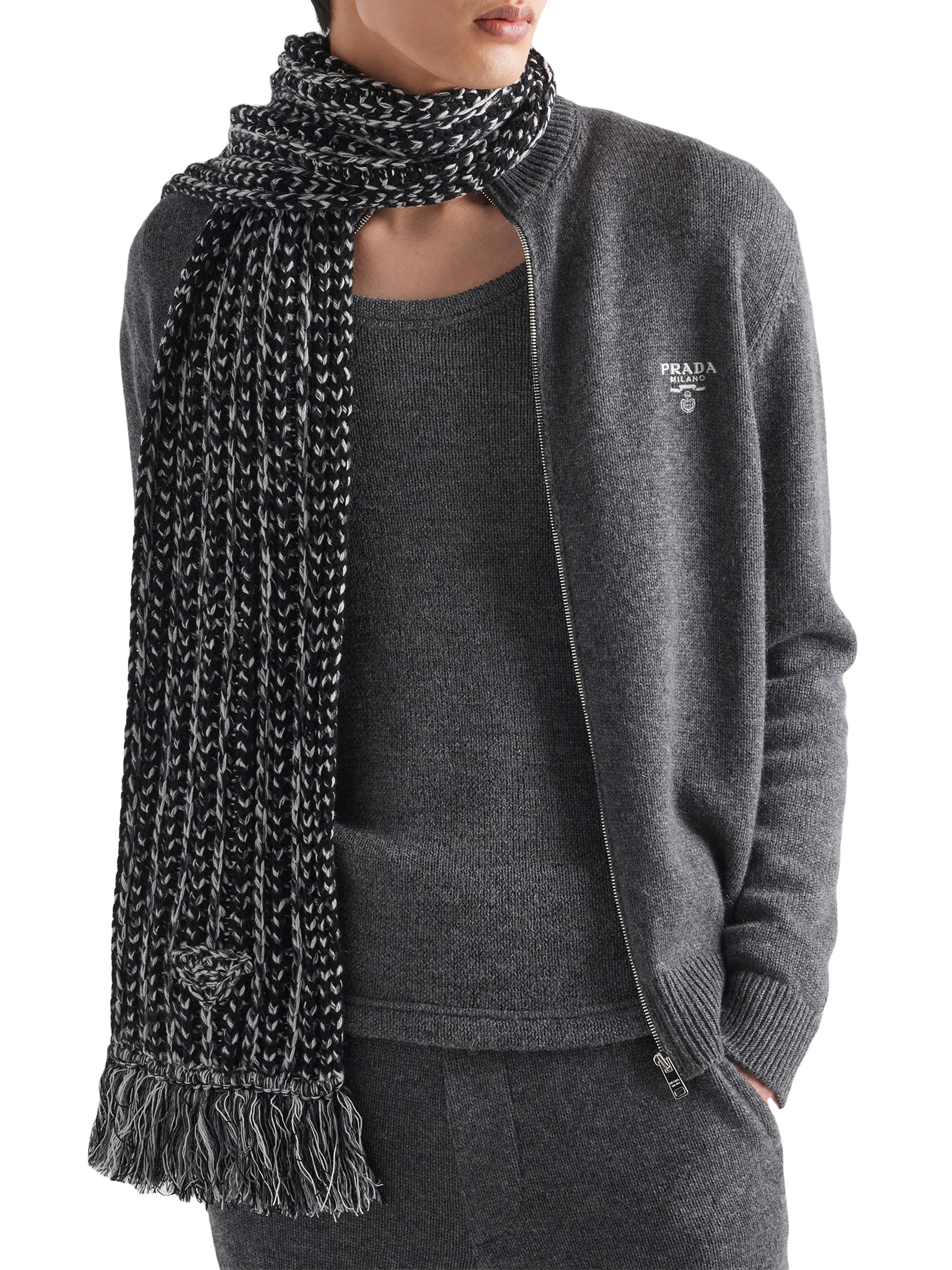 Prada Men's Cashmere Hoodie - Grey | Thumbnail 4