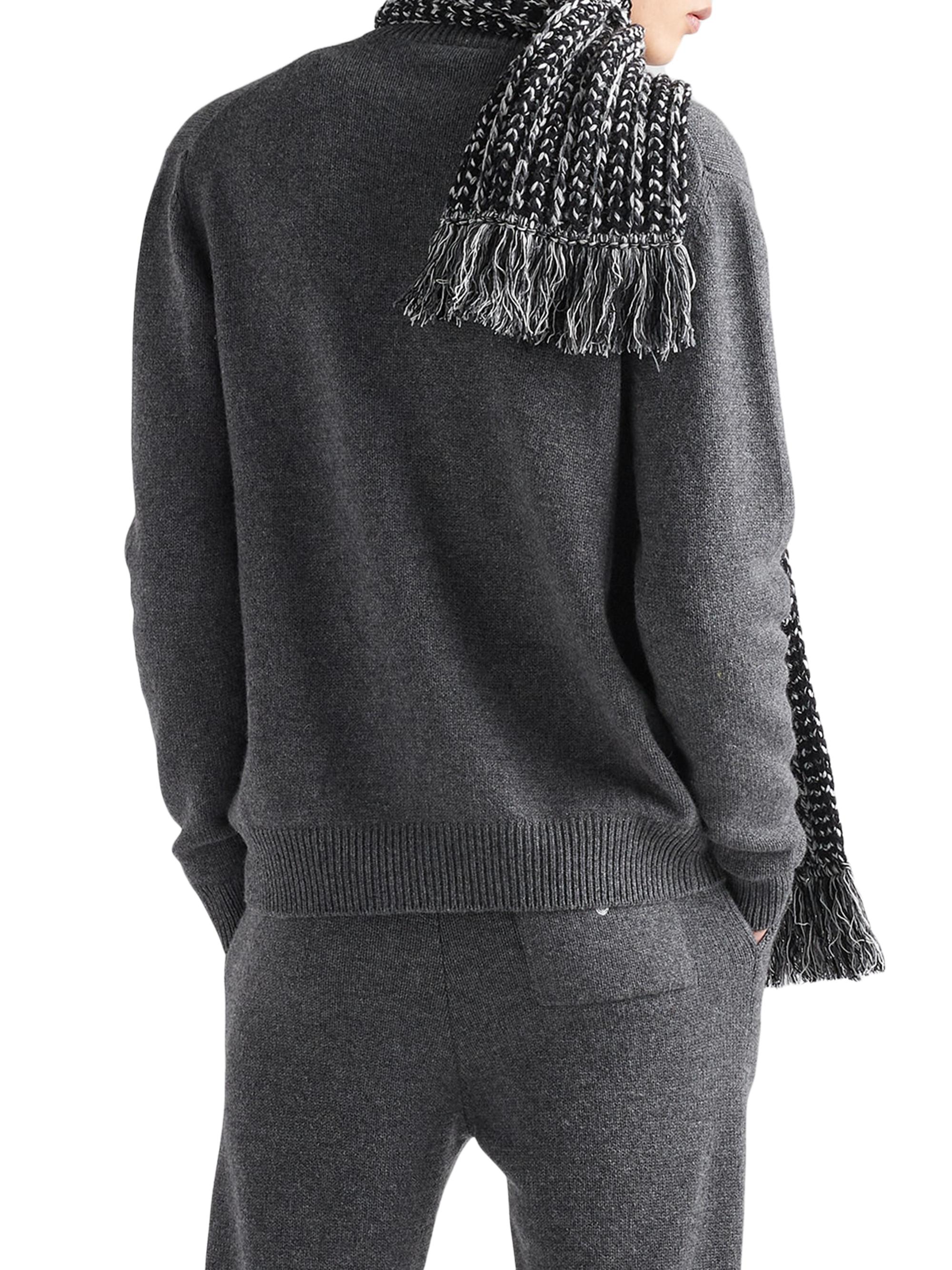 Prada Men's Cashmere Hoodie - Grey | Thumbnail 5