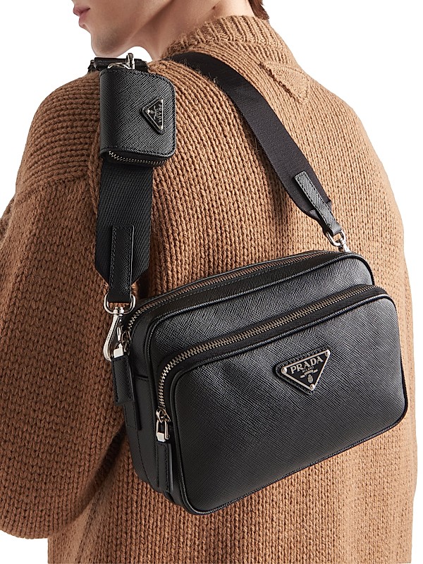 Shop Prada Saffiano Leather Shoulder Bag | Saks Fifth Avenue Shop Prada Saffiano Leather Shoulder Bag | Saks Fifth Avenue