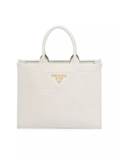 Medium leather Prada Symbole bag with topstitching