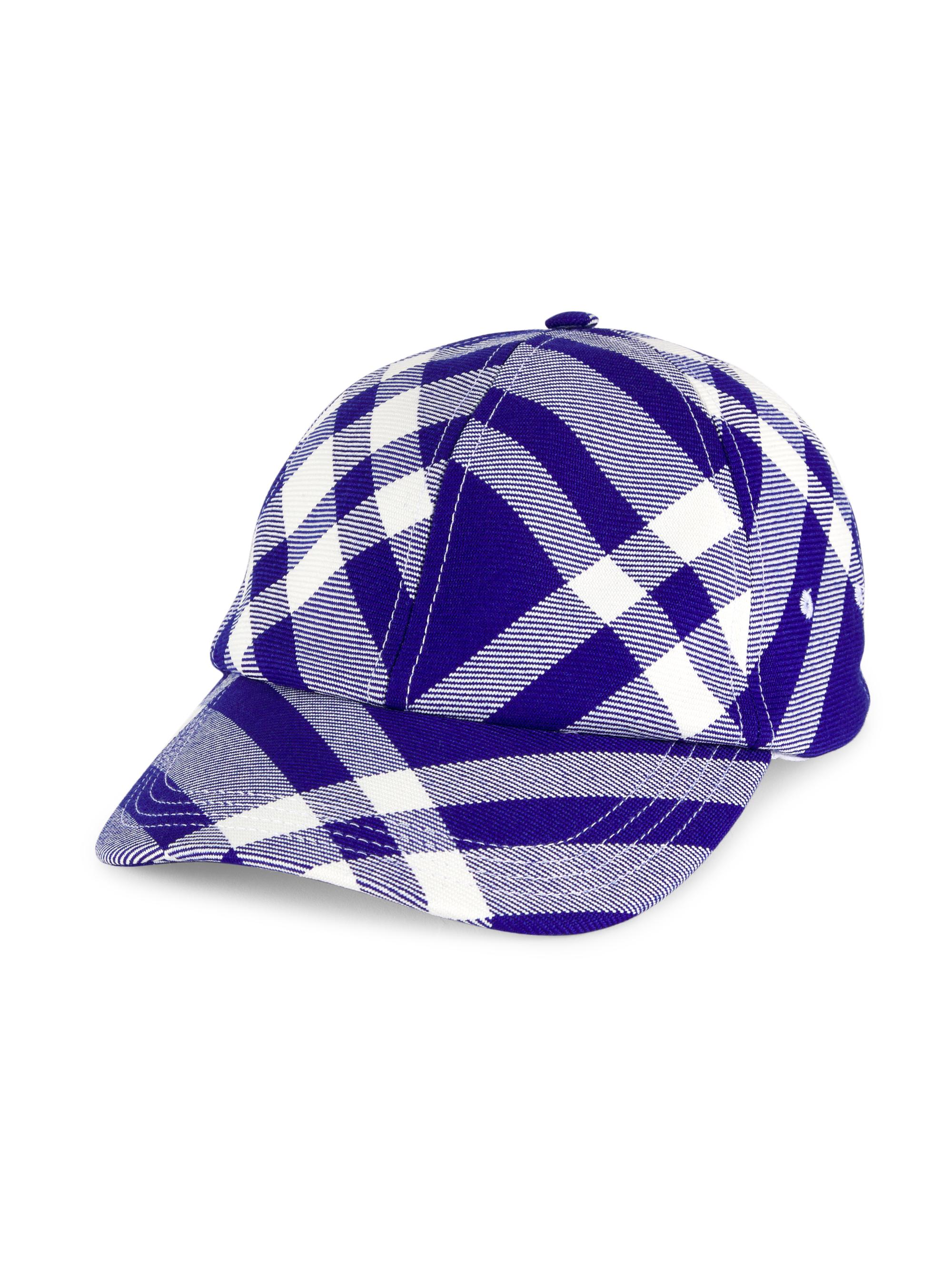 Burberry Men's Check Baseball Cap - Knight Ip Check