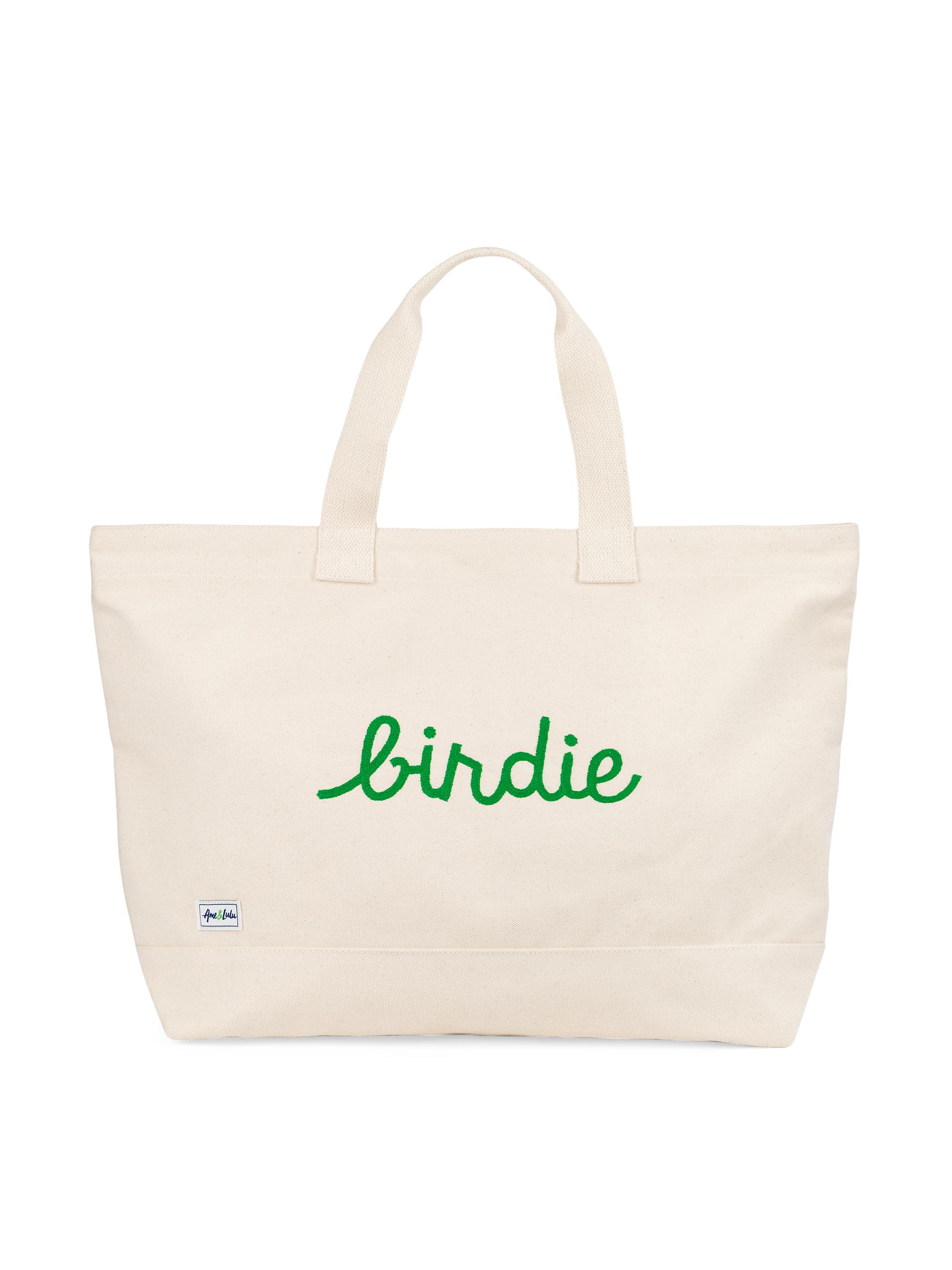 Ame & Lulu Women's Birdie Country Club Tote Bag - Cream