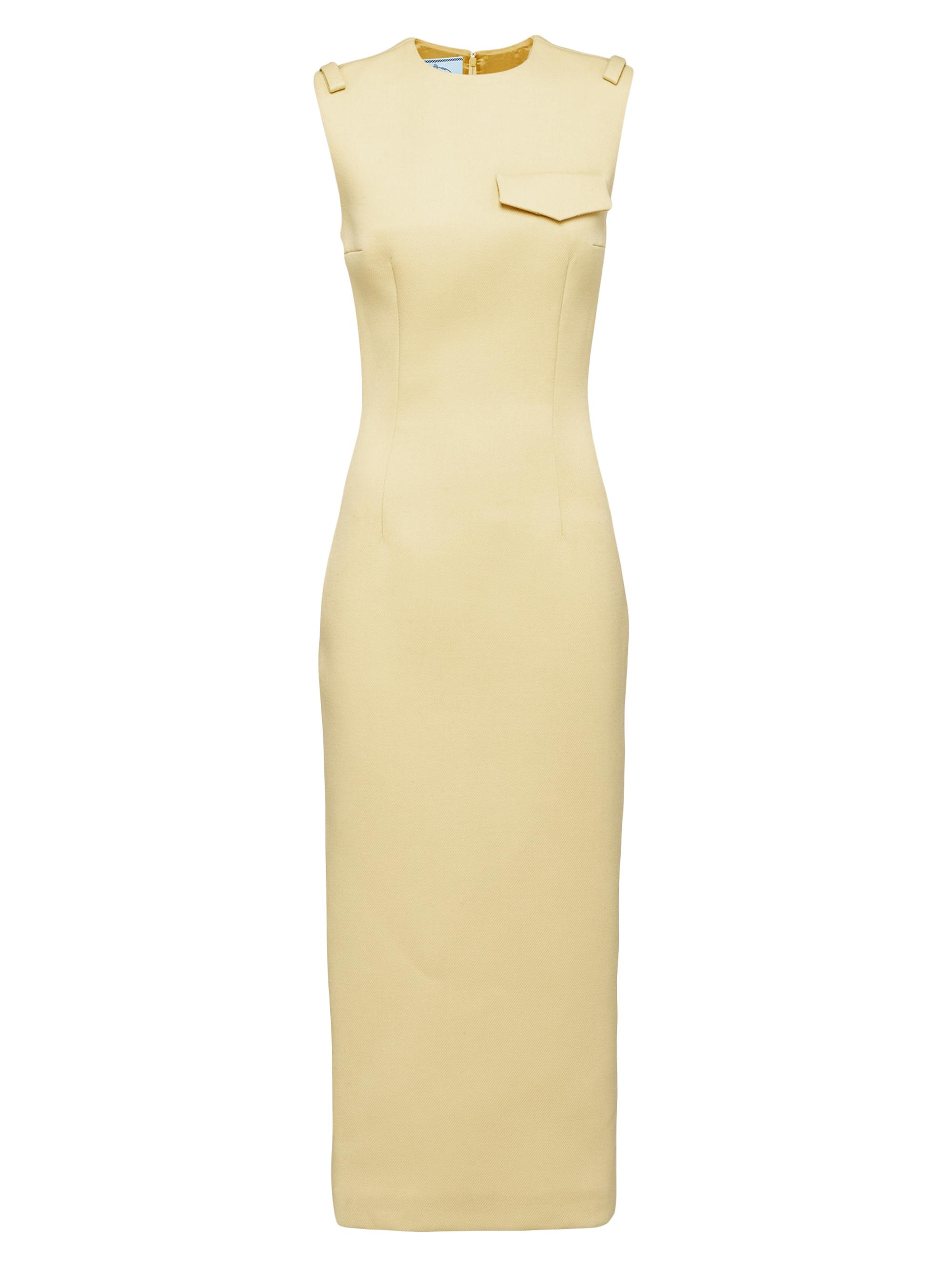 prada bodycon dress Prada Logo ribbed-knit midi dress Prada