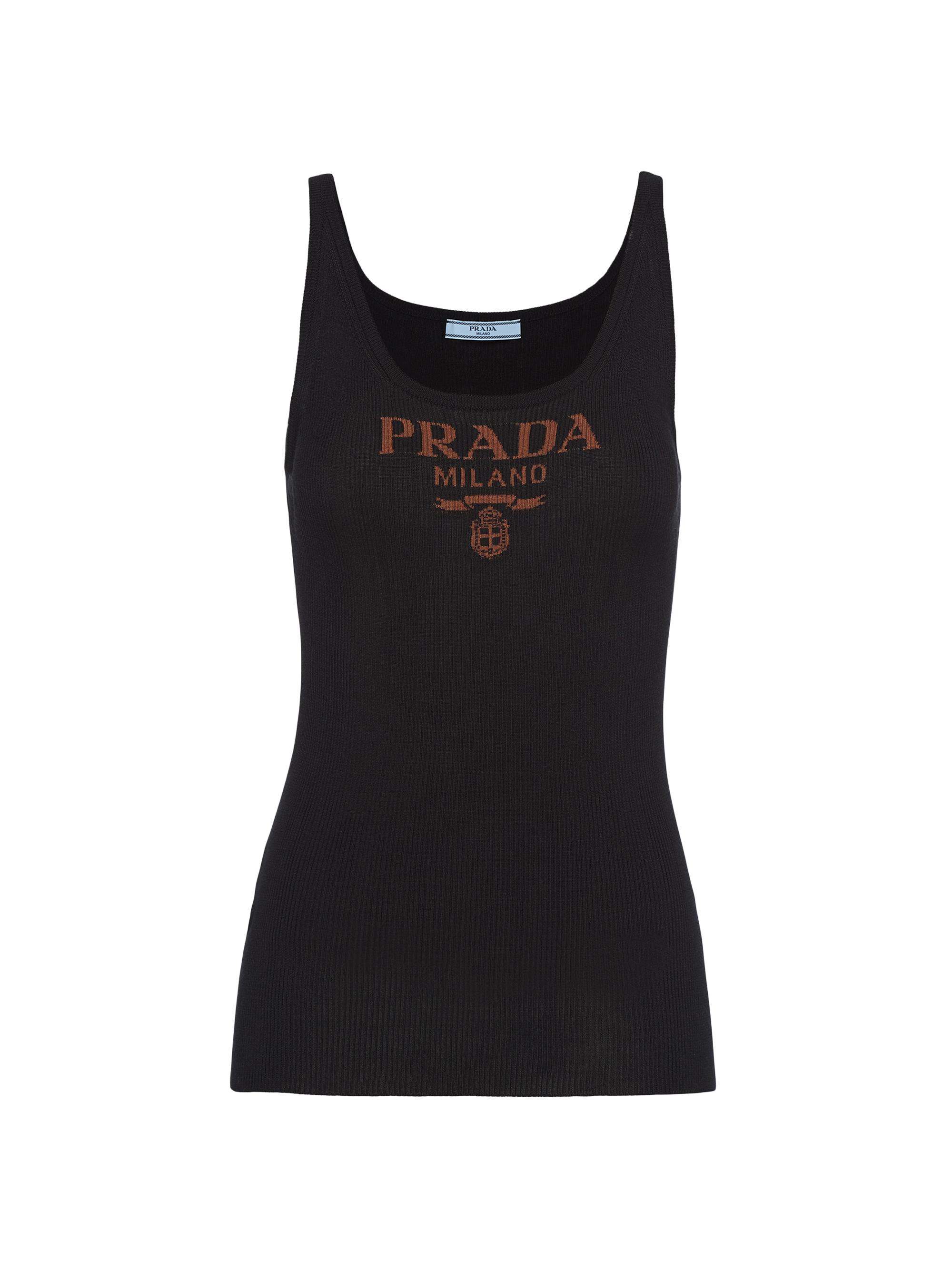 ま*ん様 PRADA ブラック タンクトップ L ま*ん様 PRADA ブラック タンクトップ L