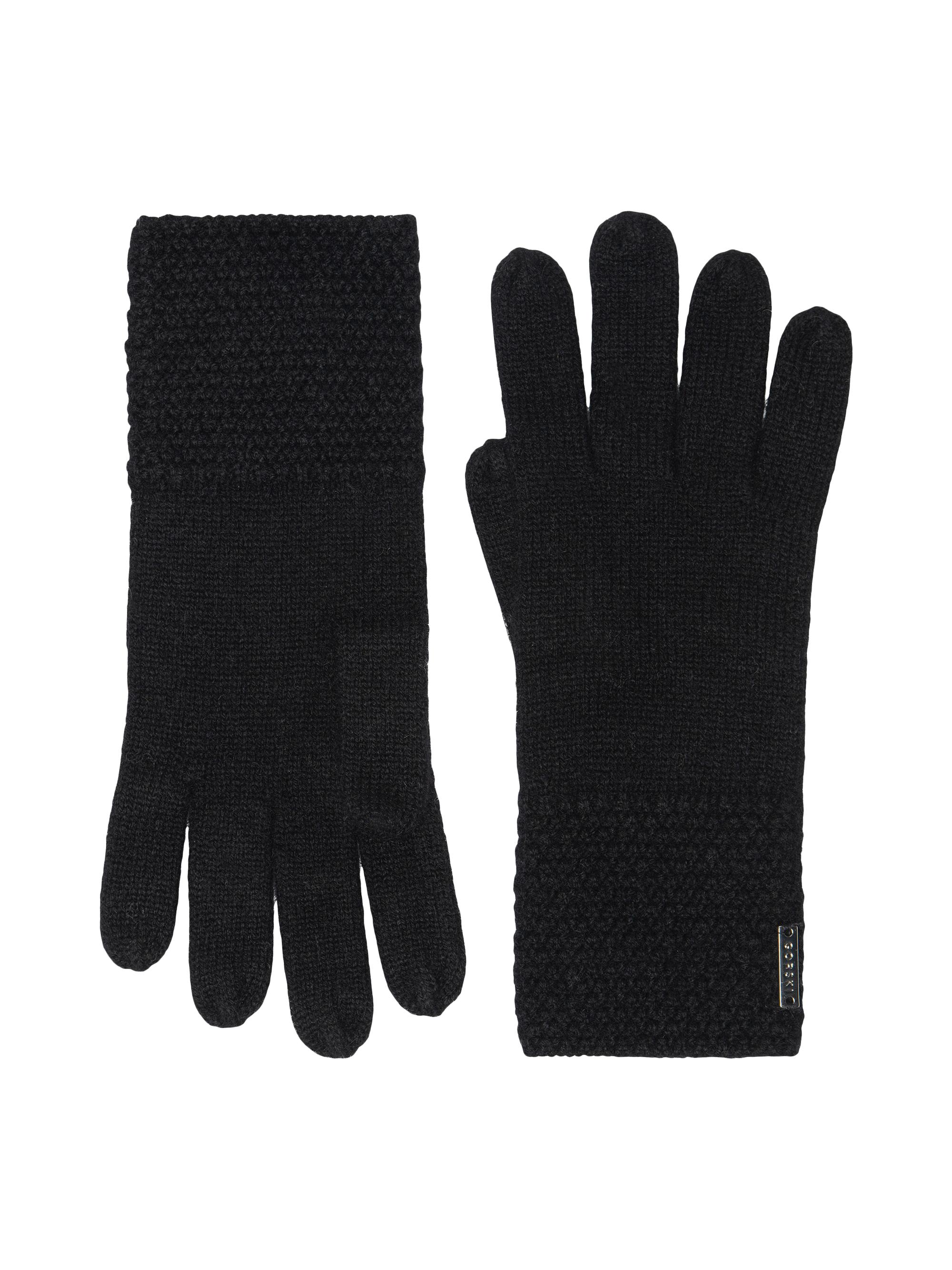 Gorski Women's Cashmere Gloves - Black