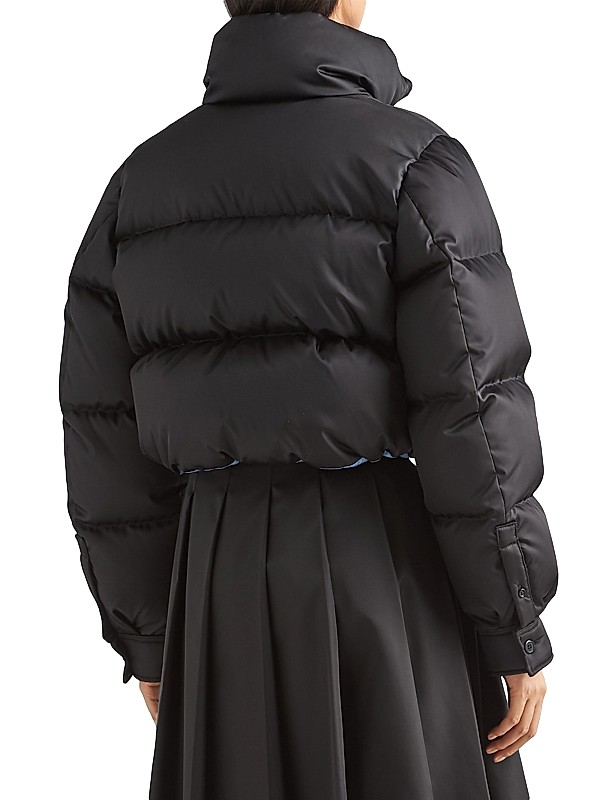 Shop Prada Re-Nylon Cropped Down Jacket | Saks Fifth Avenue Shop Prada Re-Nylon Cropped Down Jacket | Saks Fifth Avenue