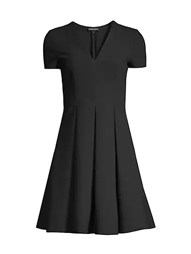 Emma Box-Pleat Mini Dress