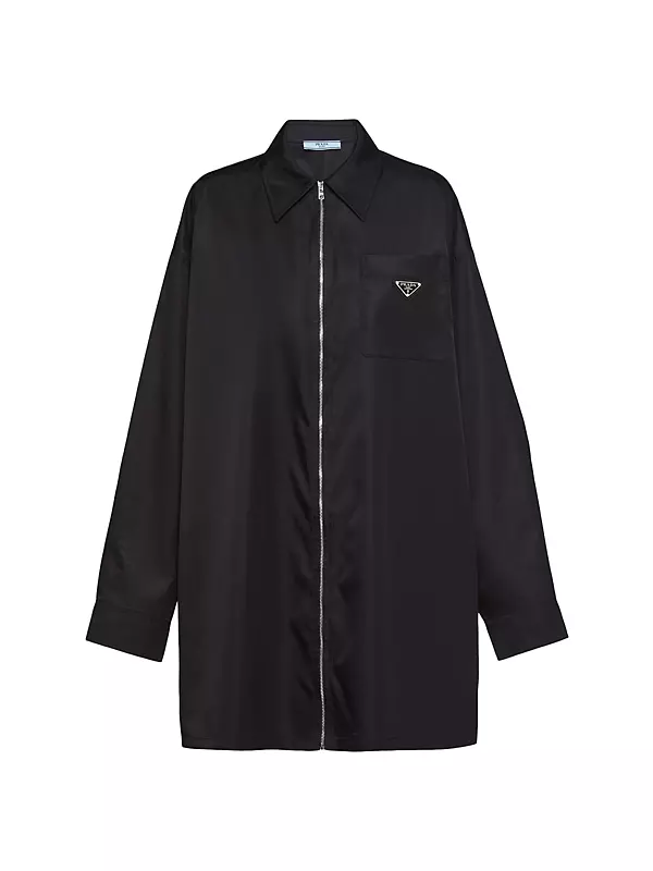 Shop Prada Re-Nylon Gabardine Shirt Jacket