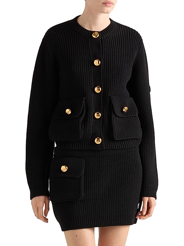 Shop Prada Wool Cardigan | Saks Fifth Avenue Shop Prada Wool Cardigan | Saks Fifth Avenue
