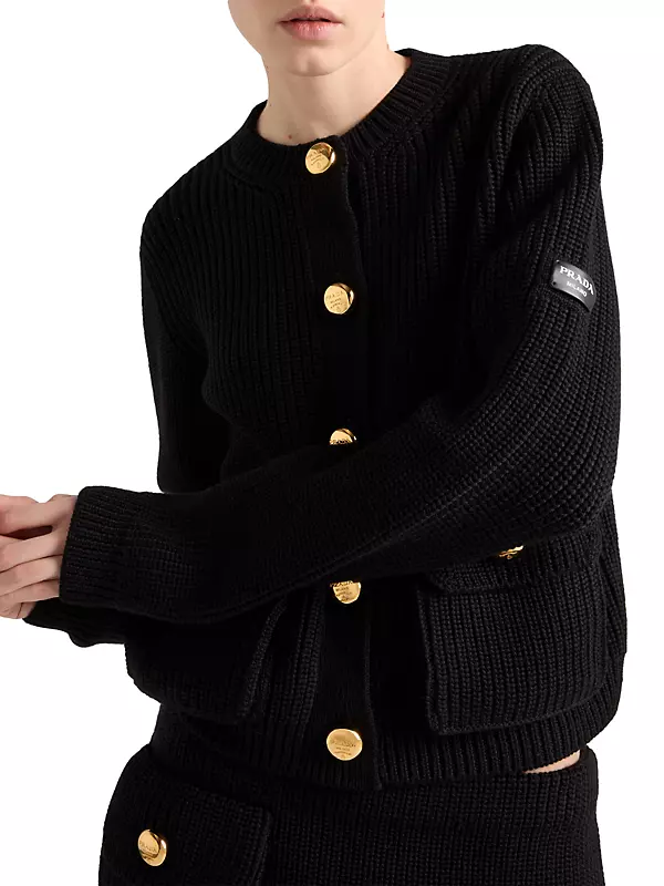 Shop Prada Wool Cardigan | Saks Fifth Avenue Shop Prada Wool Cardigan | Saks Fifth Avenue
