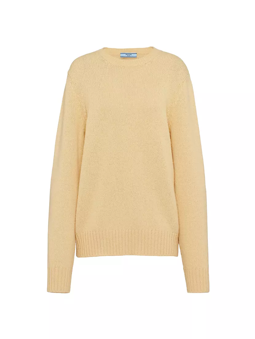 Shop Prada Wool And Cashmere Crew-Neck Sweater | Saks Fifth Avenue