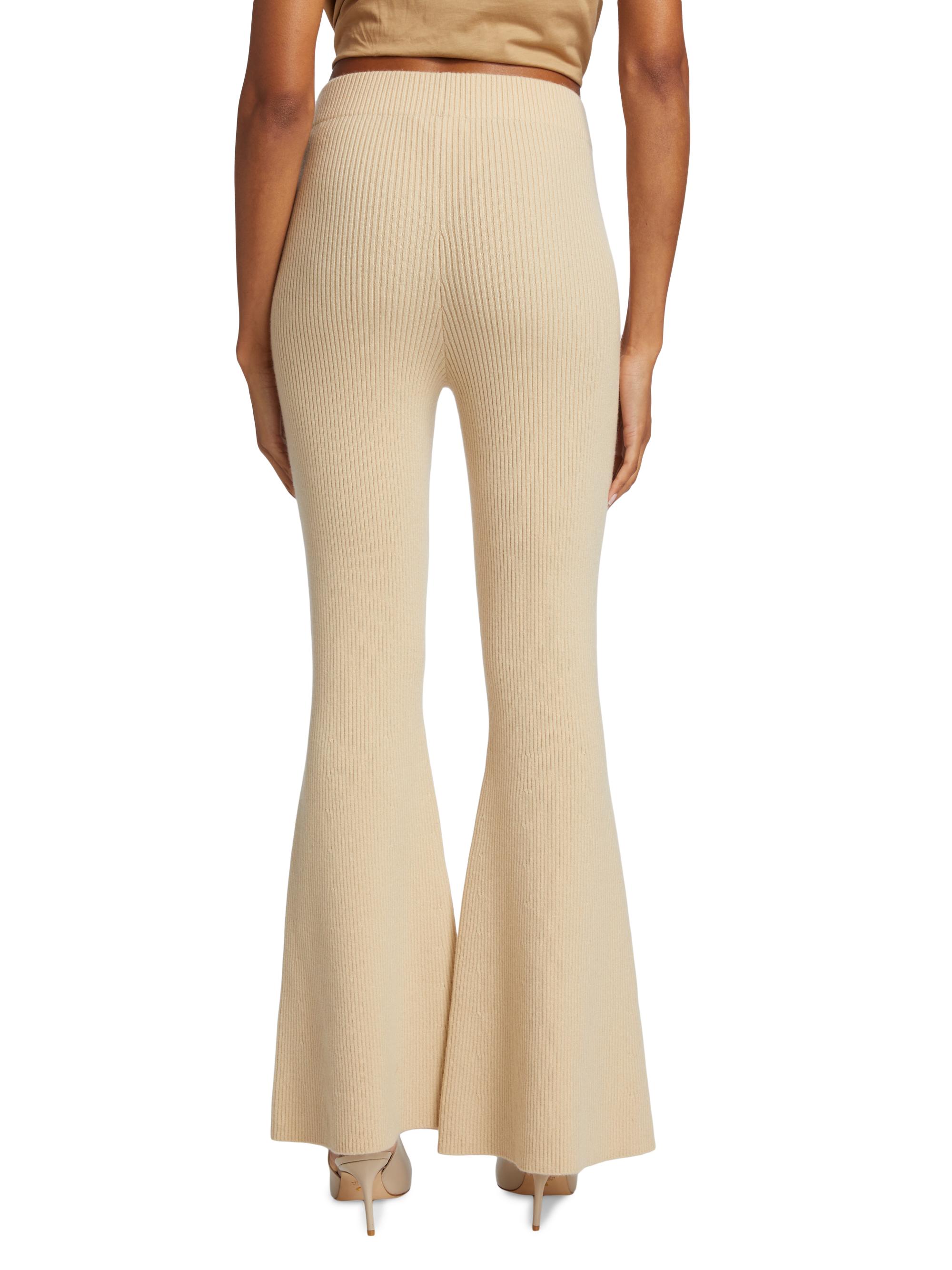 Stretch silk-blend flared pants