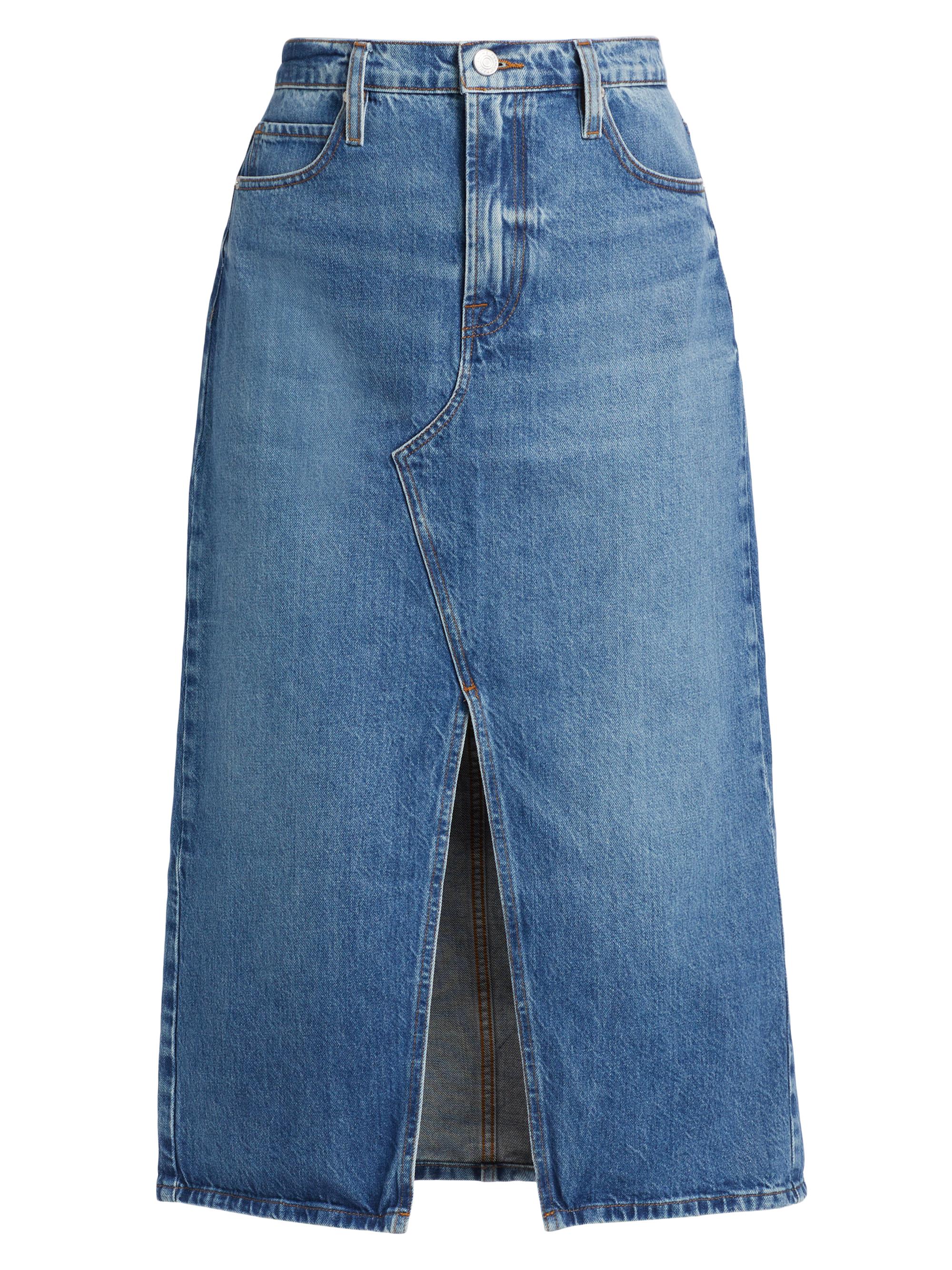 Veronica Beard Victoria Stretch Denim Long Skirt | Saks Fifth Avenue