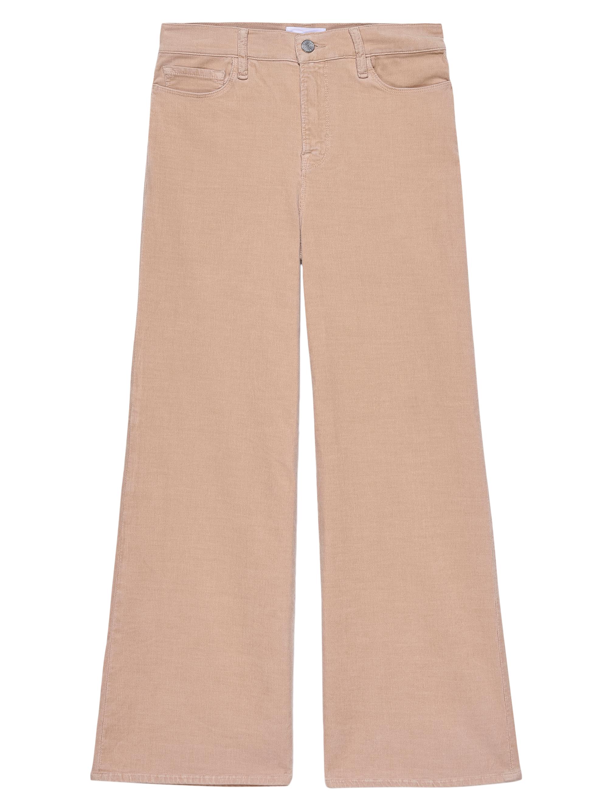 Frame Women's Le Slim Palazzo High-Rise Stretch Cropped Wide-Leg Jeans - Blush