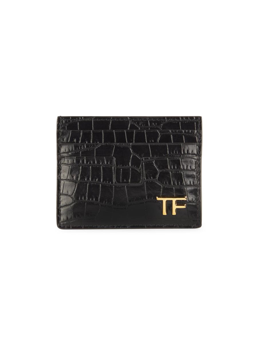 TOM FORD Leather Card Holder | Saks Fifth Avenue