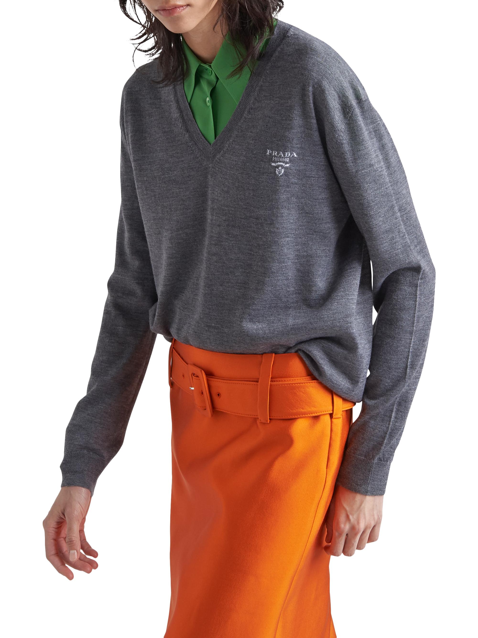 Prada Cashmere V-Neck Sweater | Saks Fifth Avenue