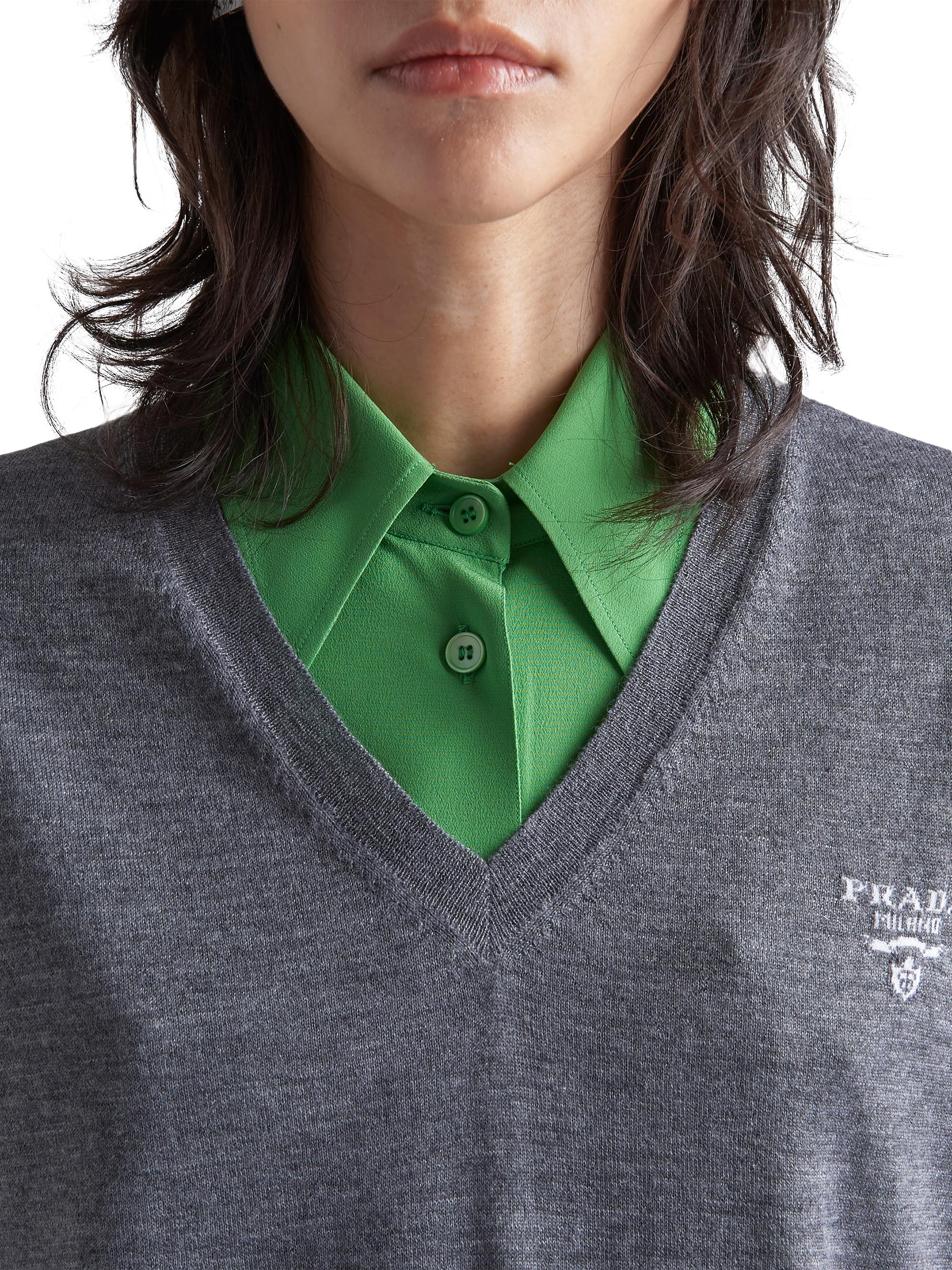 Prada Cashmere V-Neck Sweater | Saks Fifth Avenue