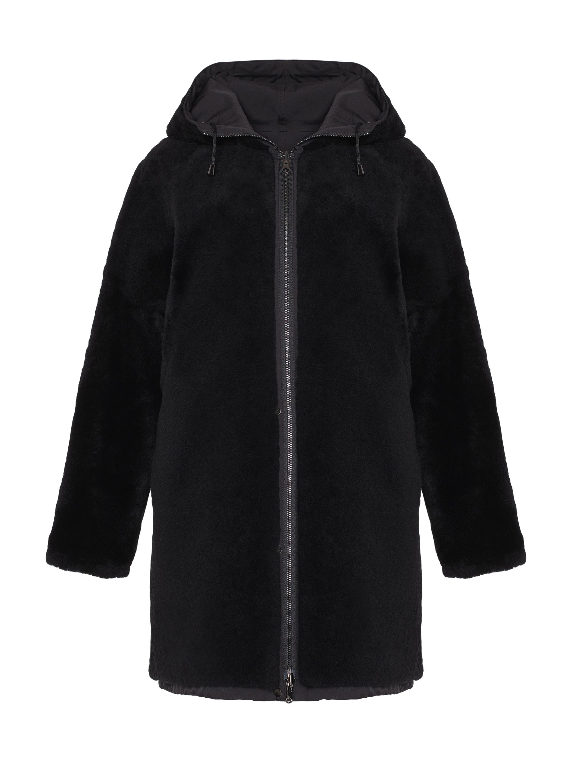 Gorski Women's Reversible Shearling Lamb Stroller - Black