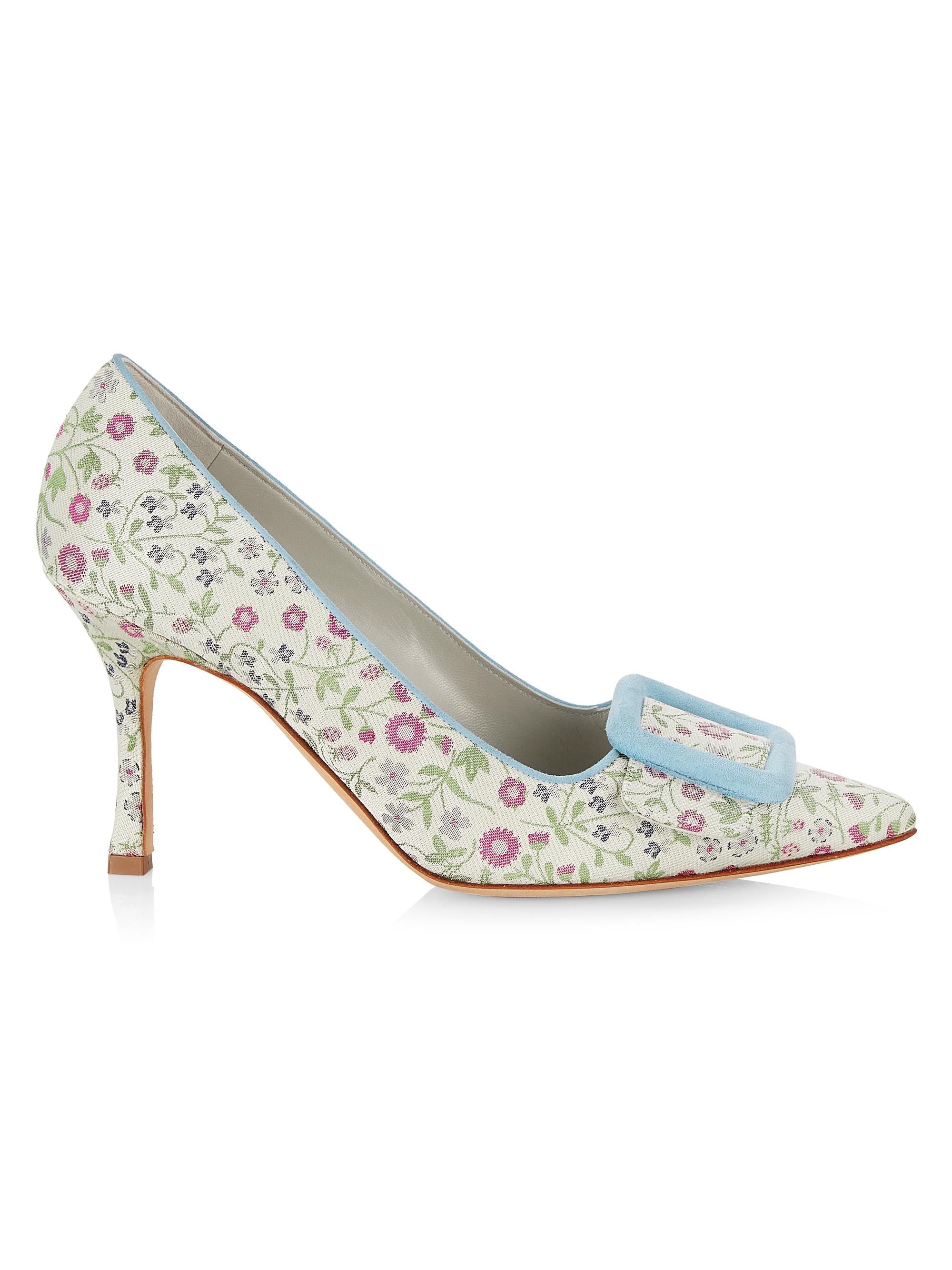 Manolo Blahnik Maysale 90MM Floral Pumps | Saks Fifth Avenue