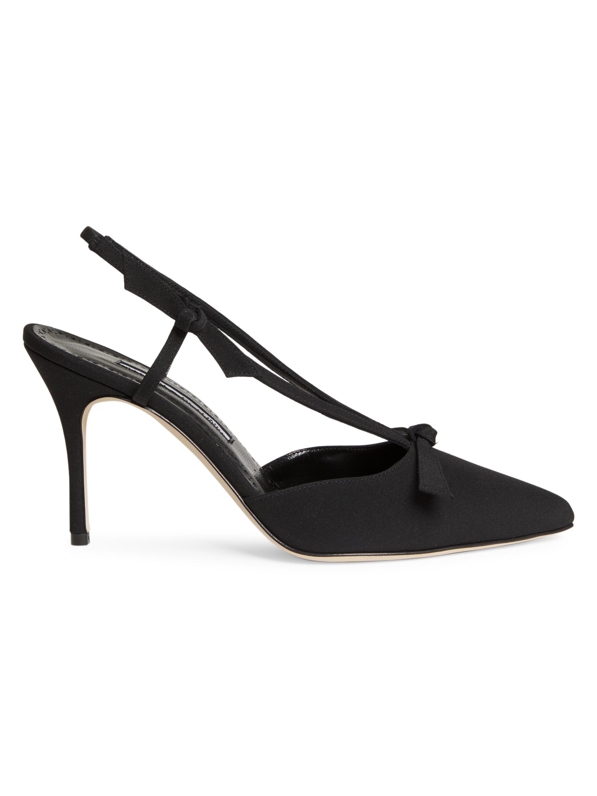 Manolo Blahnik ストライプハイヒール Manolo Blahnik Corintia 90MM Leather Pumps | Saks Fifth Avenue