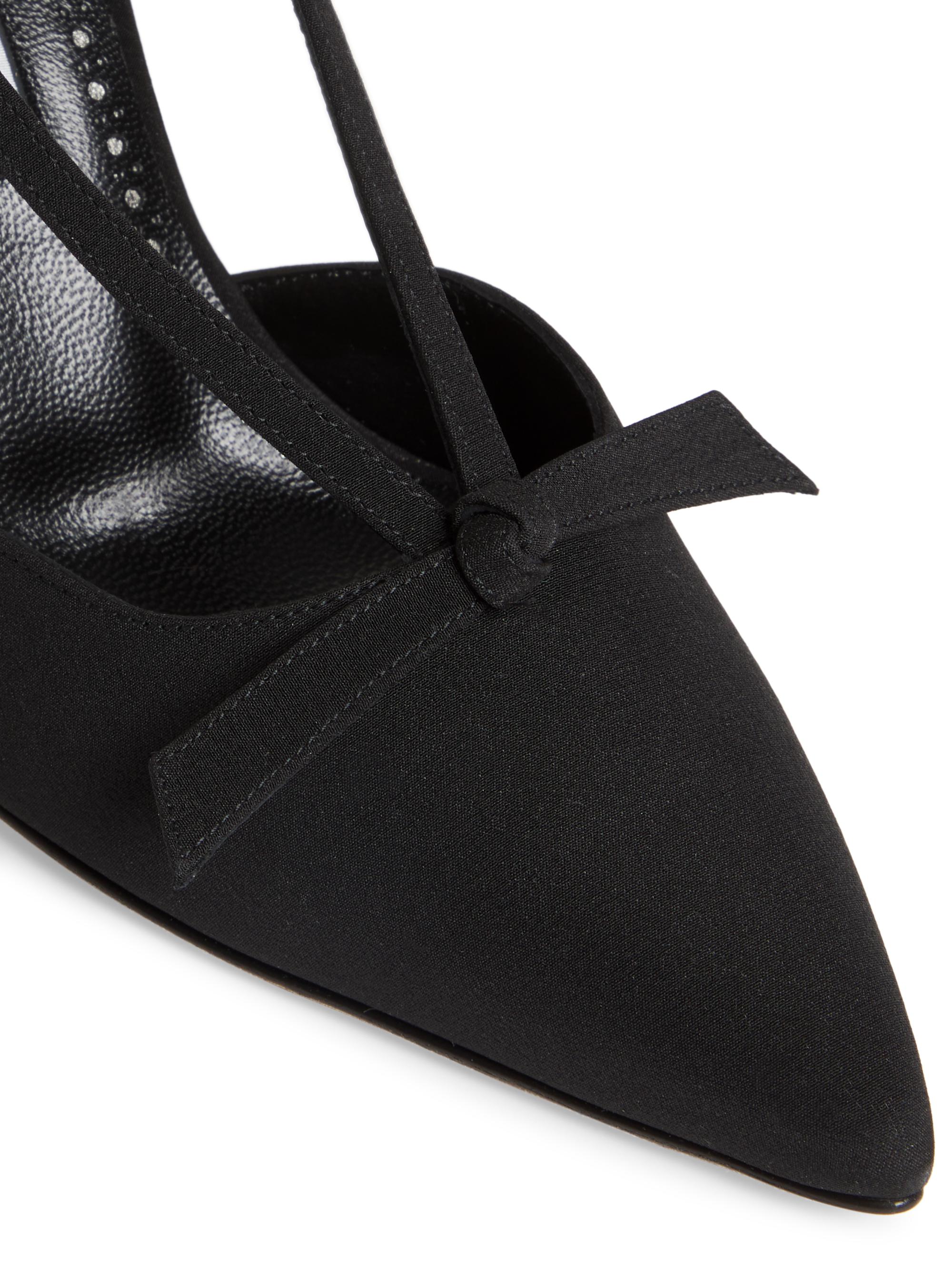 Escarpins Manolo Blahnik Camelia 90 - Talons Hauts Noirs En Daim Avec Fleur, Taille 40.5, Neufs Boîte D'origine