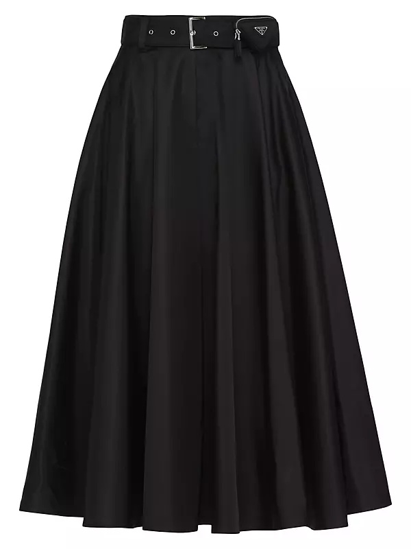 Black Simple Waist Skirt Elastic Lady Women Belt Wide Round Metal