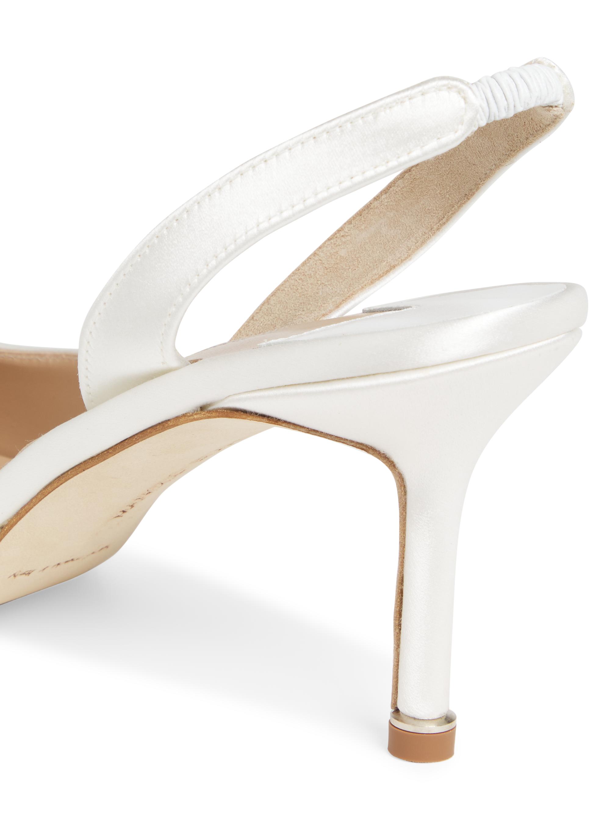 Manolo Blahnik Hangisli 70MM Satin Slingback Pumps | Saks Fifth Avenue