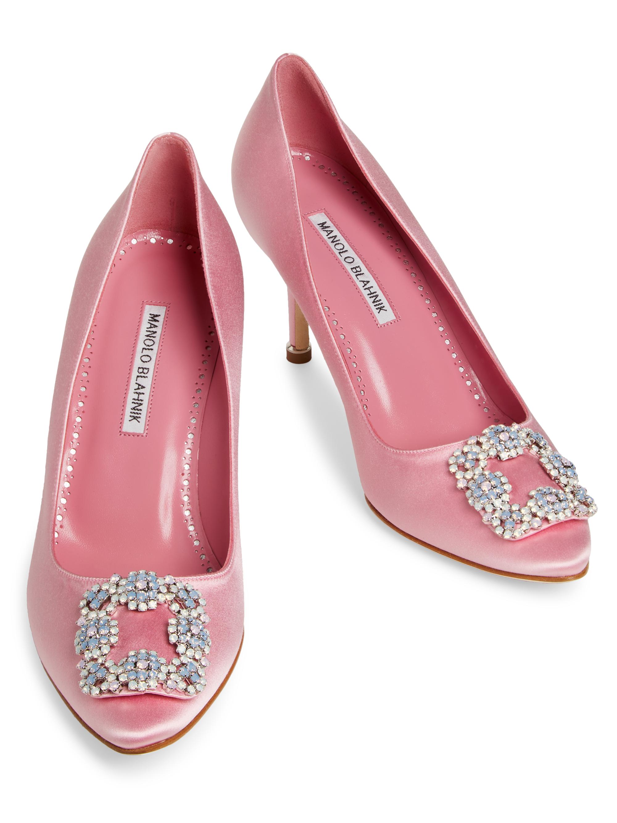Manolo Blahnik Hangisi 70MM Crystal Pumps | Saks Fifth Avenue