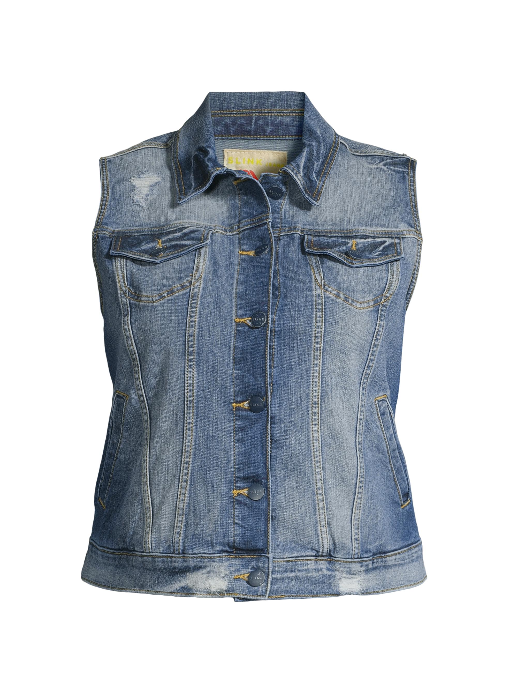 Slink Jeans Women's Stretch Denim Vest - Rowan