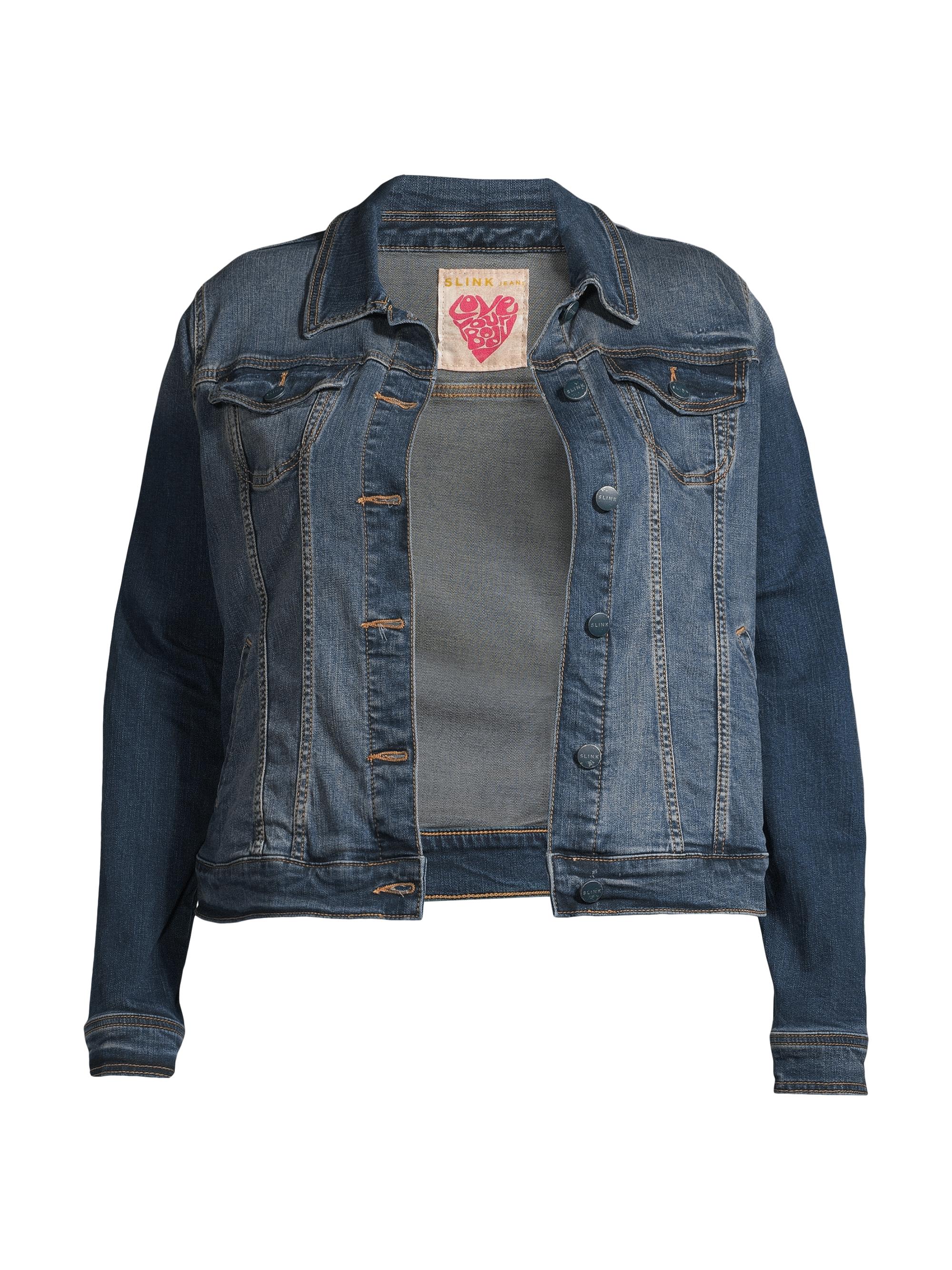 Slink Jeans Women's Denim Trucker Jacket - Ember