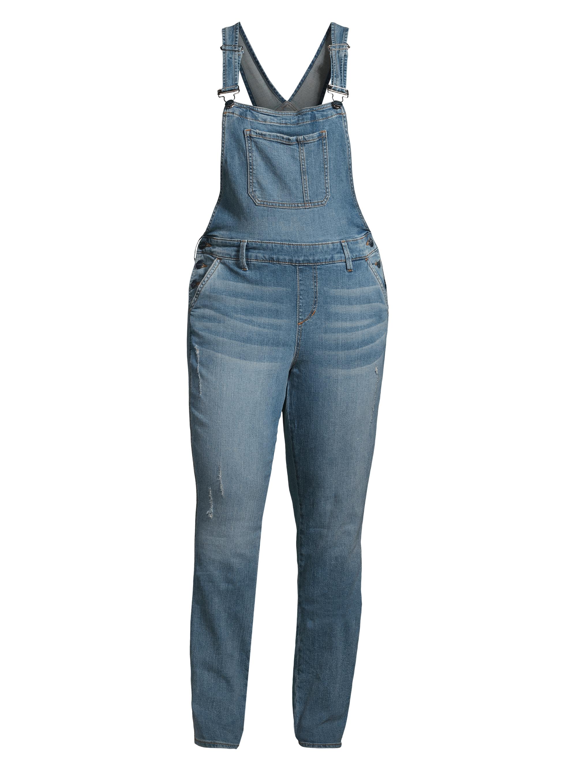 Slink Jeans Women's Naomi Straight-Leg Denim Overalls - Naomi