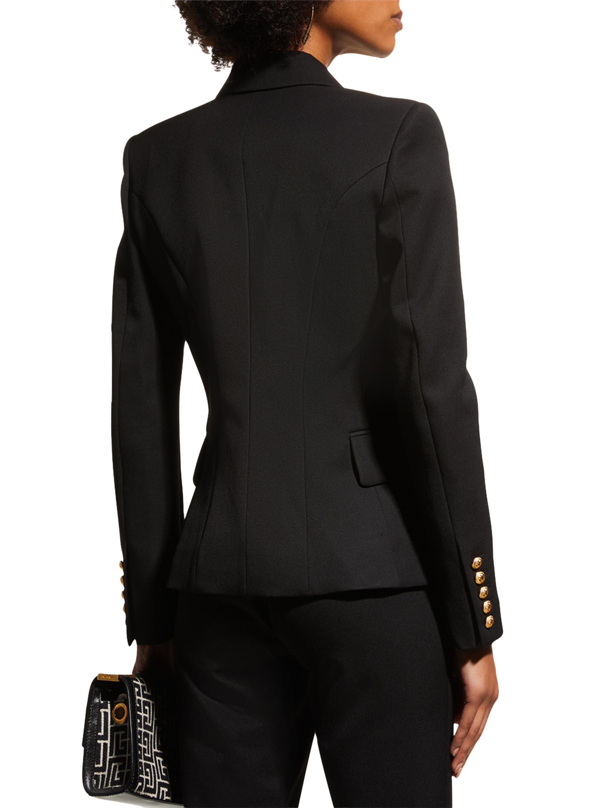 Balmain Tailored Wool Six-Button Jacket | Saks Fifth Avenue