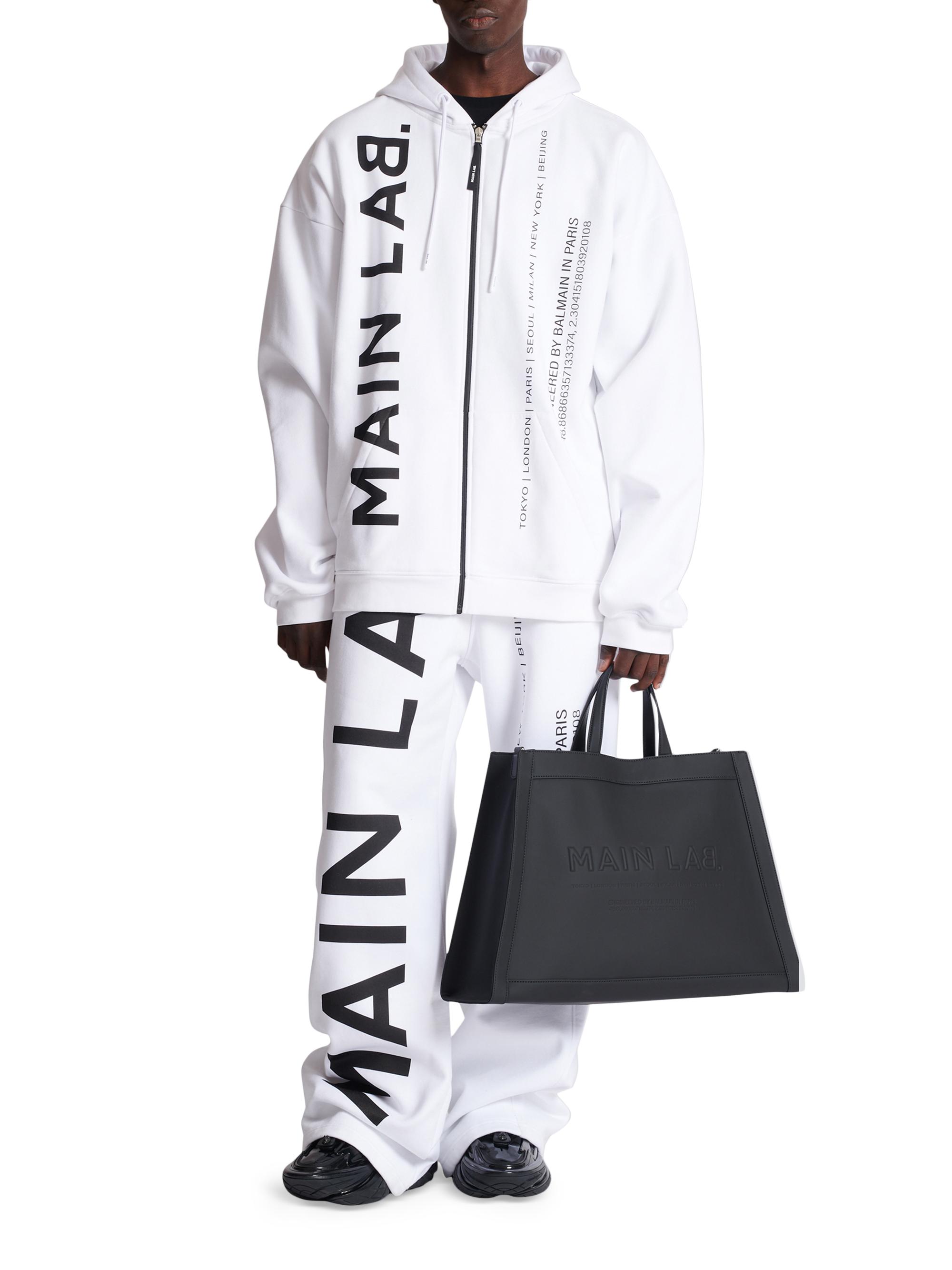 Balmain Main Lab Logo Zip Hoodie | Saks Fifth Avenue
