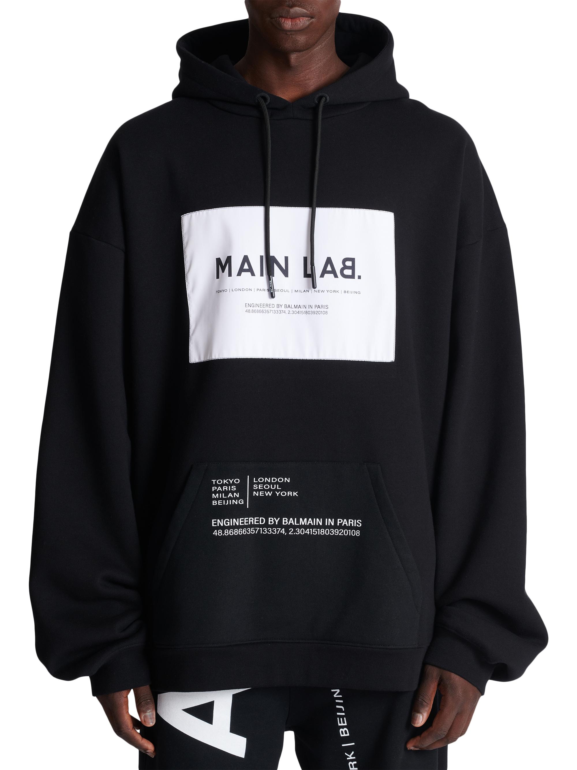 Balmain Main Lab Jersey Hoodie | Saks Fifth Avenue