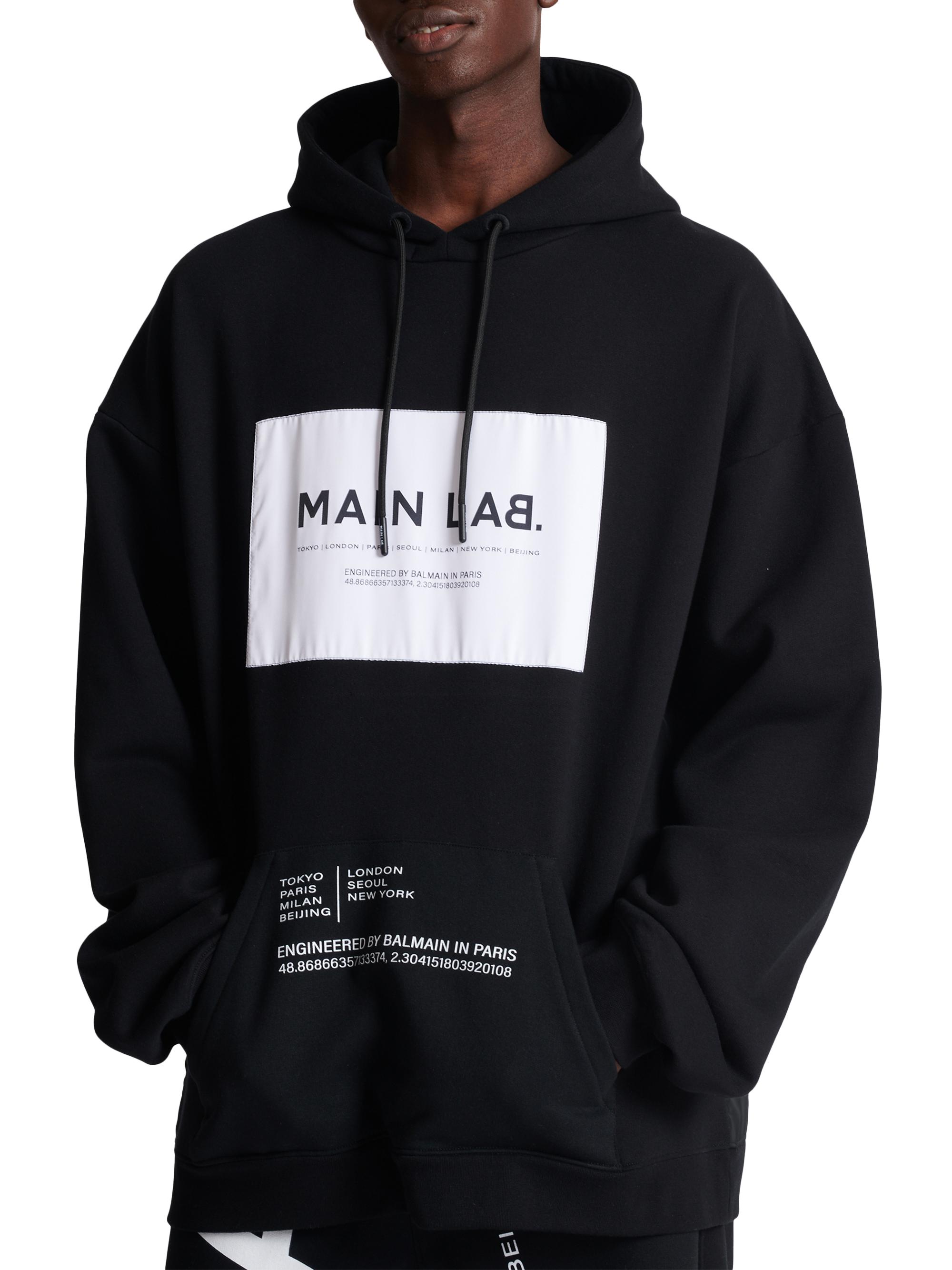 Balmain Main Lab Jersey Hoodie | Saks Fifth Avenue