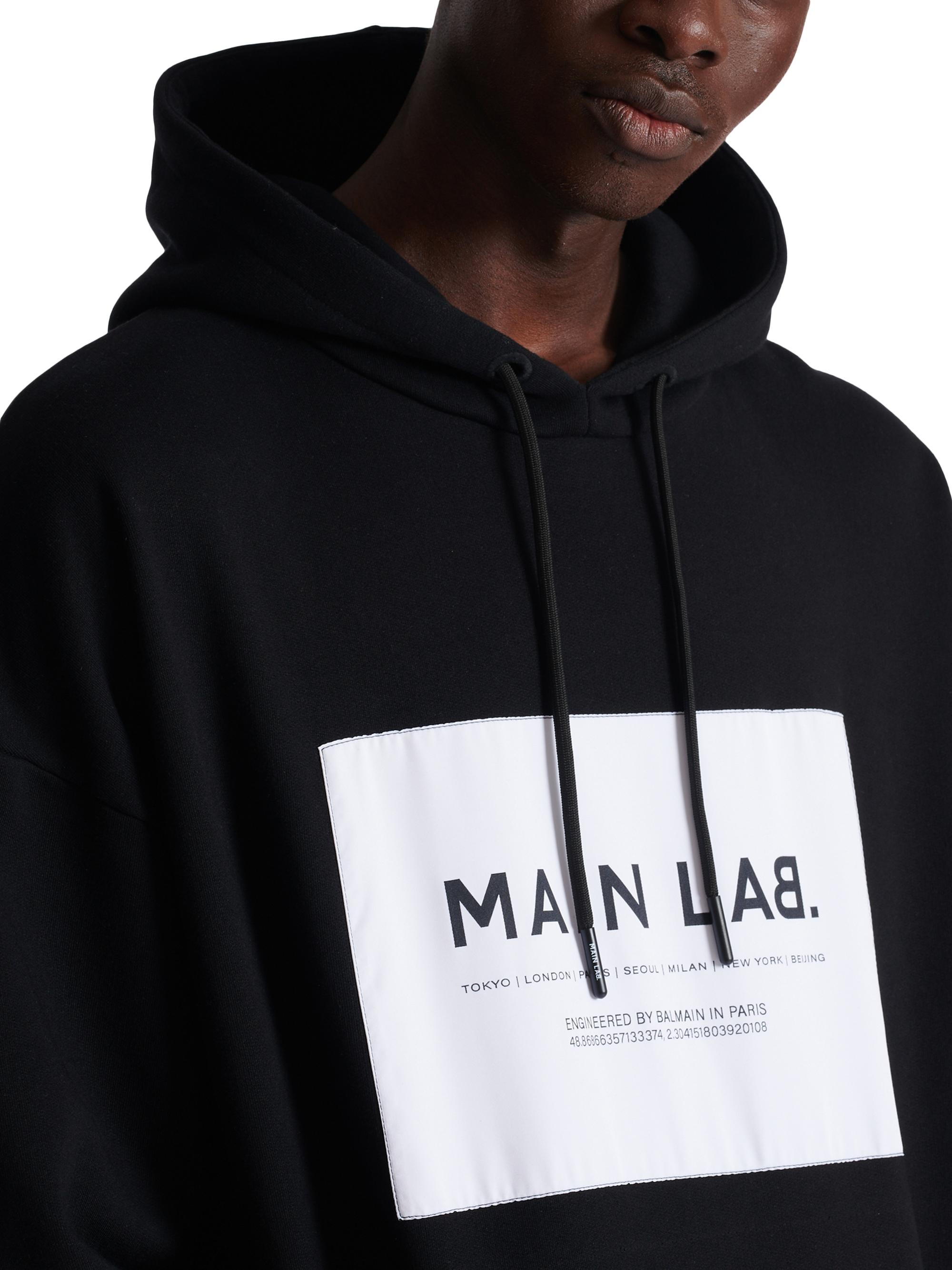 Balmain Main Lab Jersey Hoodie | Saks Fifth Avenue