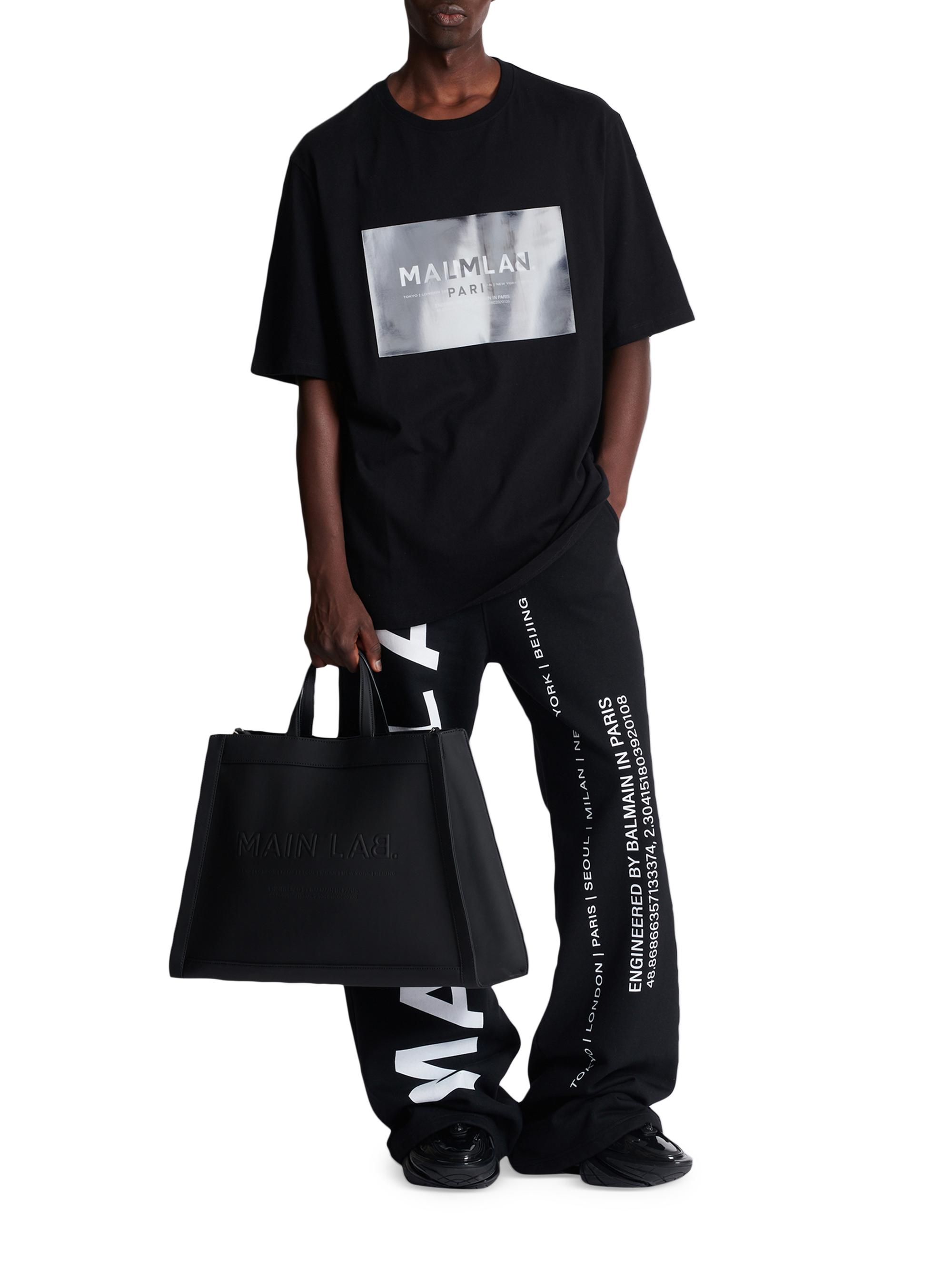 Balmain Main Lab Holographic Crewneck T-Shirt | Saks Fifth Avenue