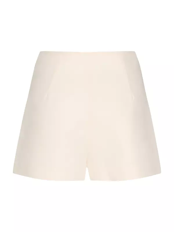 High-Waisted Crepe Couture Shorts