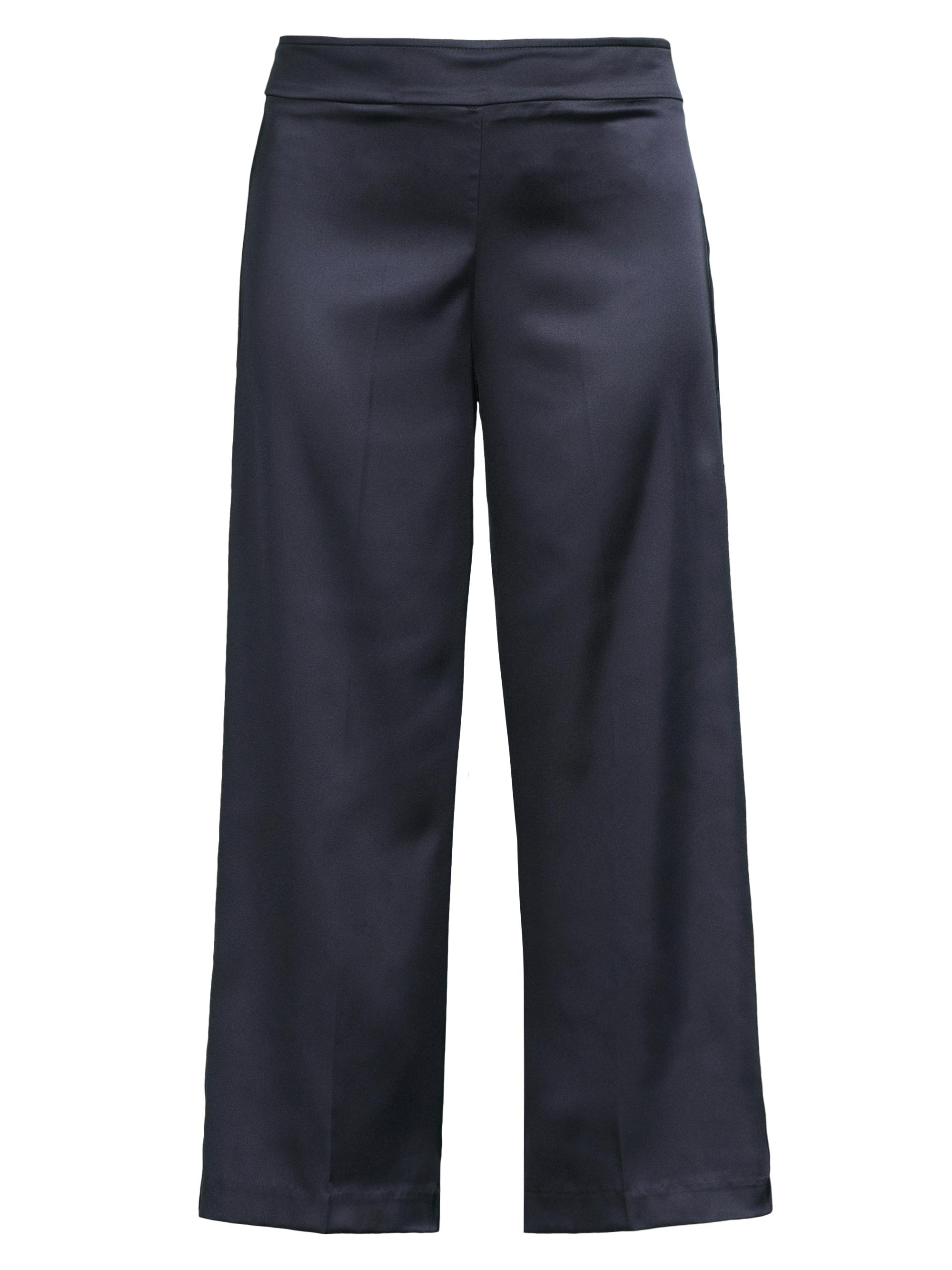 Avenue Montaigne Women's Alex Satin Wide-Leg Pants - Navy