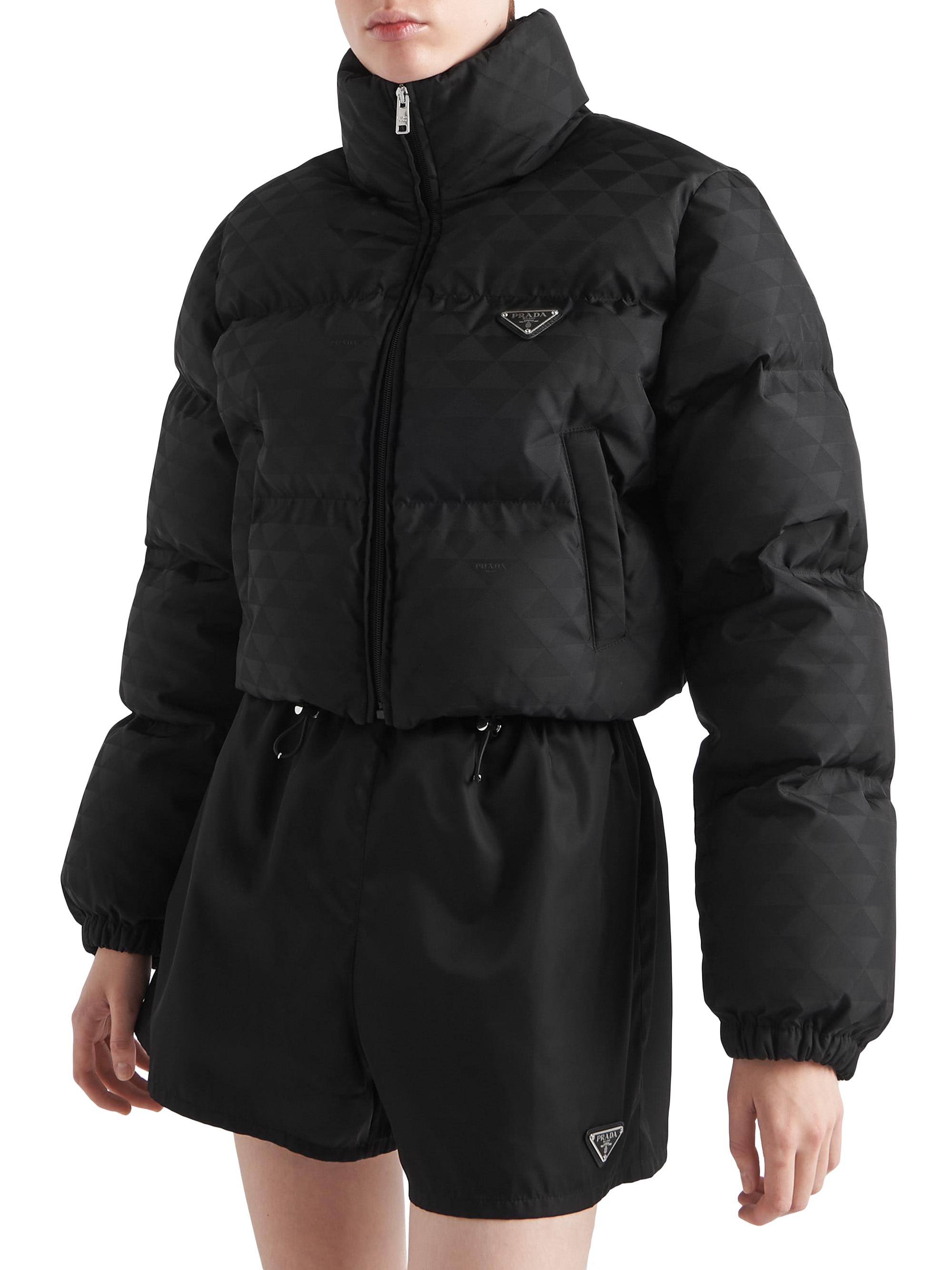 Prada Printed Nylon Down Jacket | Saks Fifth Avenue