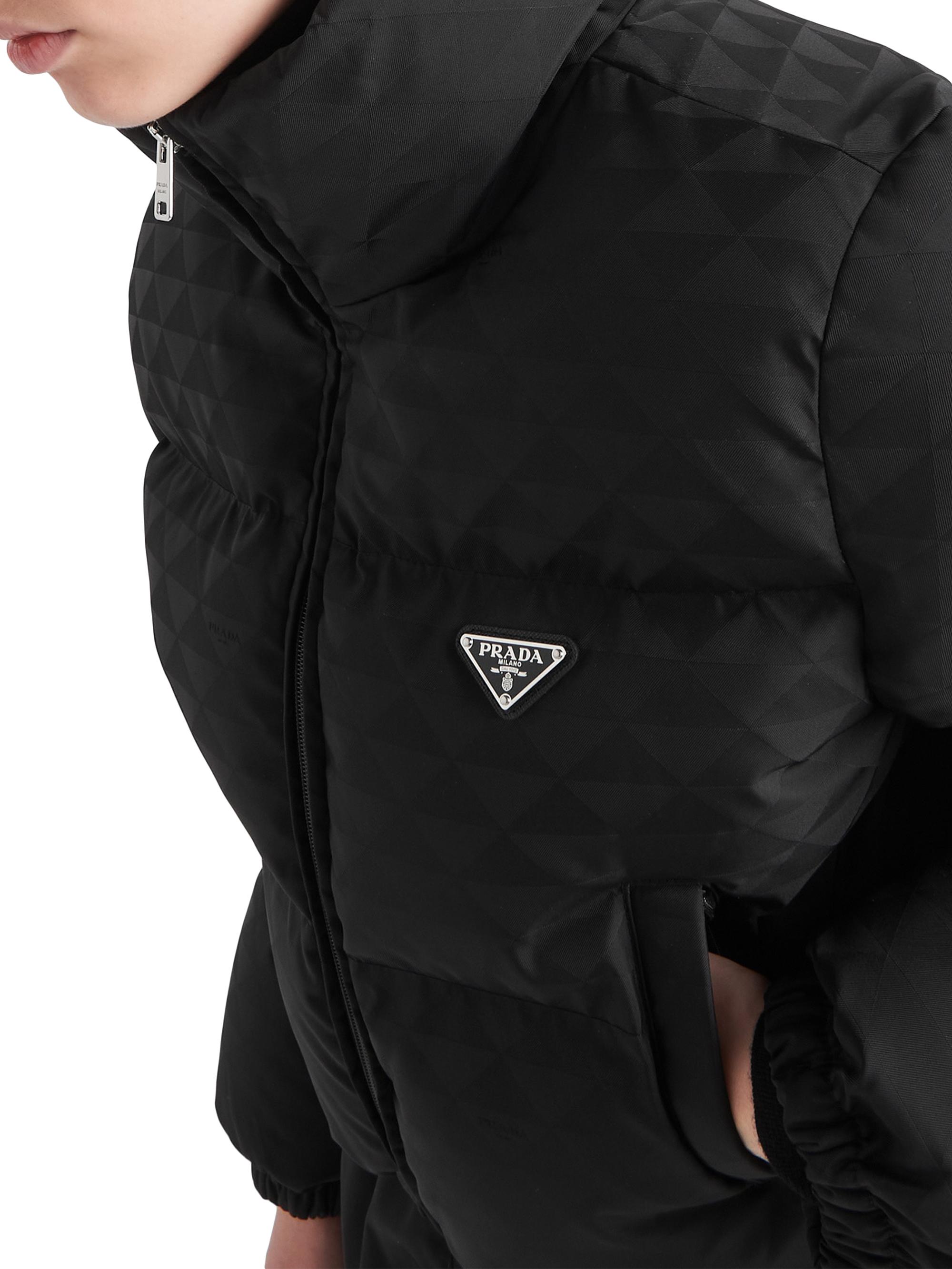 ジャケット・アウター PRADA Prada Nylon Down Jacket with Belt | Saks Fifth Avenue