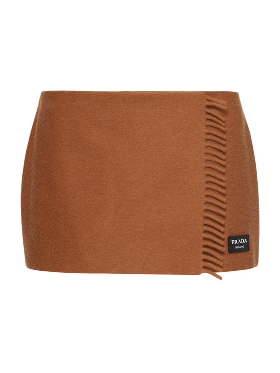 Shop Prada Cashmere Mini-Skirt | Saks Fifth Avenue