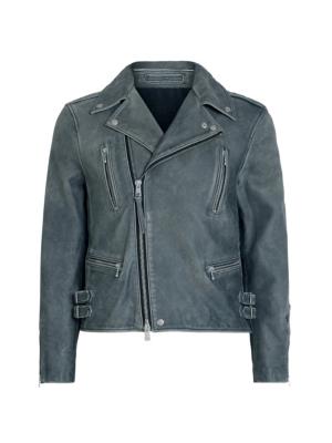 Suede biker jacket