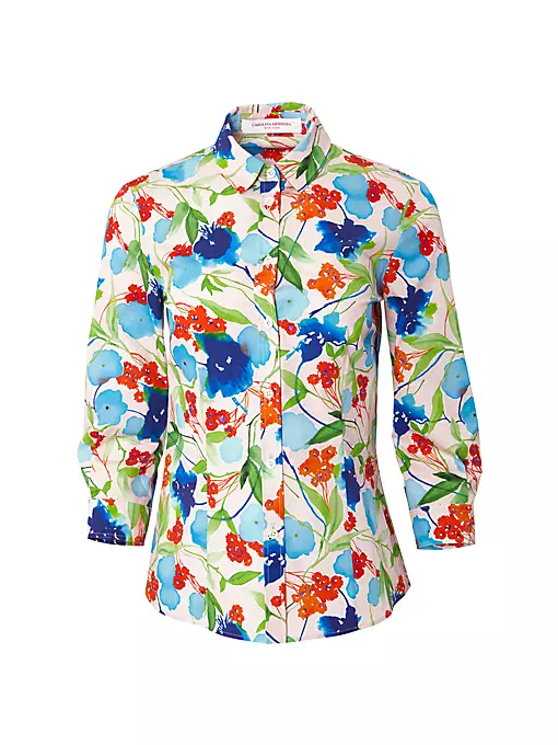 Carolina Herrera - Floral Cotton Shirt