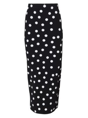 Carolina Herrera floral-print pencil skirt - Black