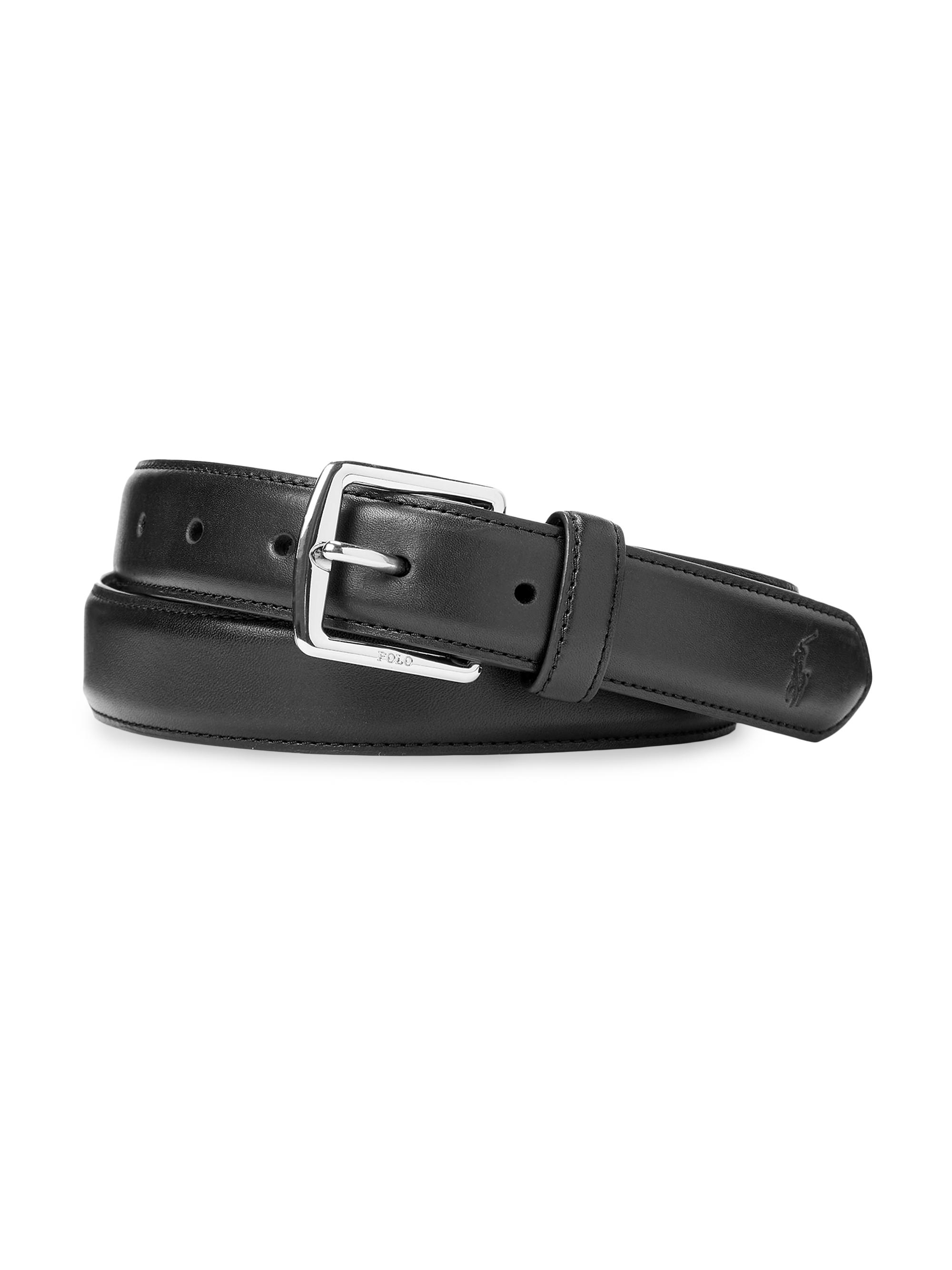 Polo Ralph Lauren Men's Smooth Leather Belt - Black