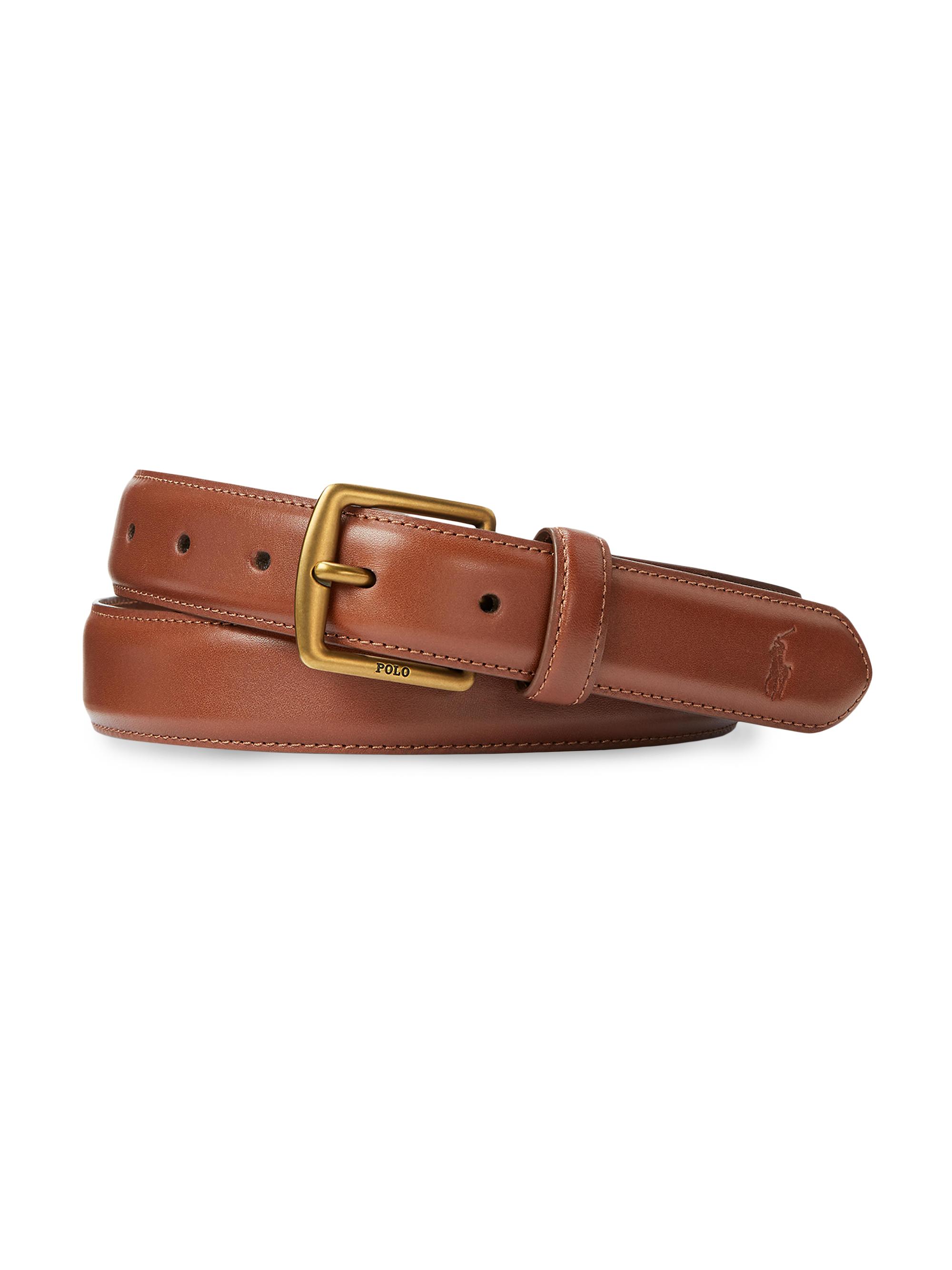 Polo Ralph Lauren Men's Smooth Leather Belt - Brown