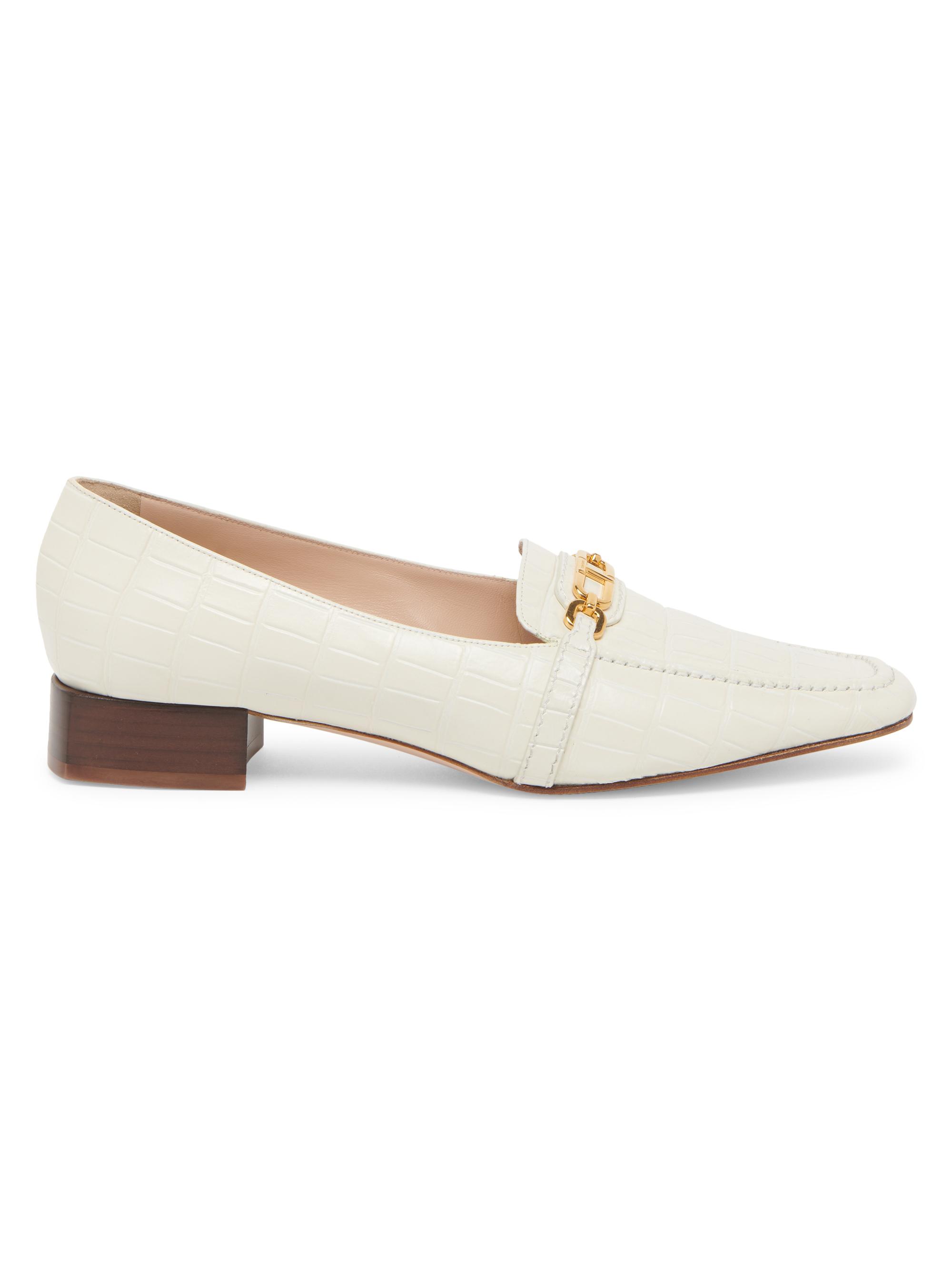 TOM FORD Women's 25MM Leather Loafers - Cream