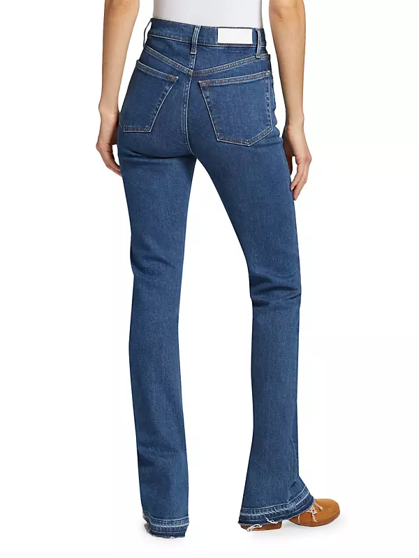 Shop Saks Stretch High-Rise Fifth | Bootcut 70s Skinny Avenue Re/done Jeans